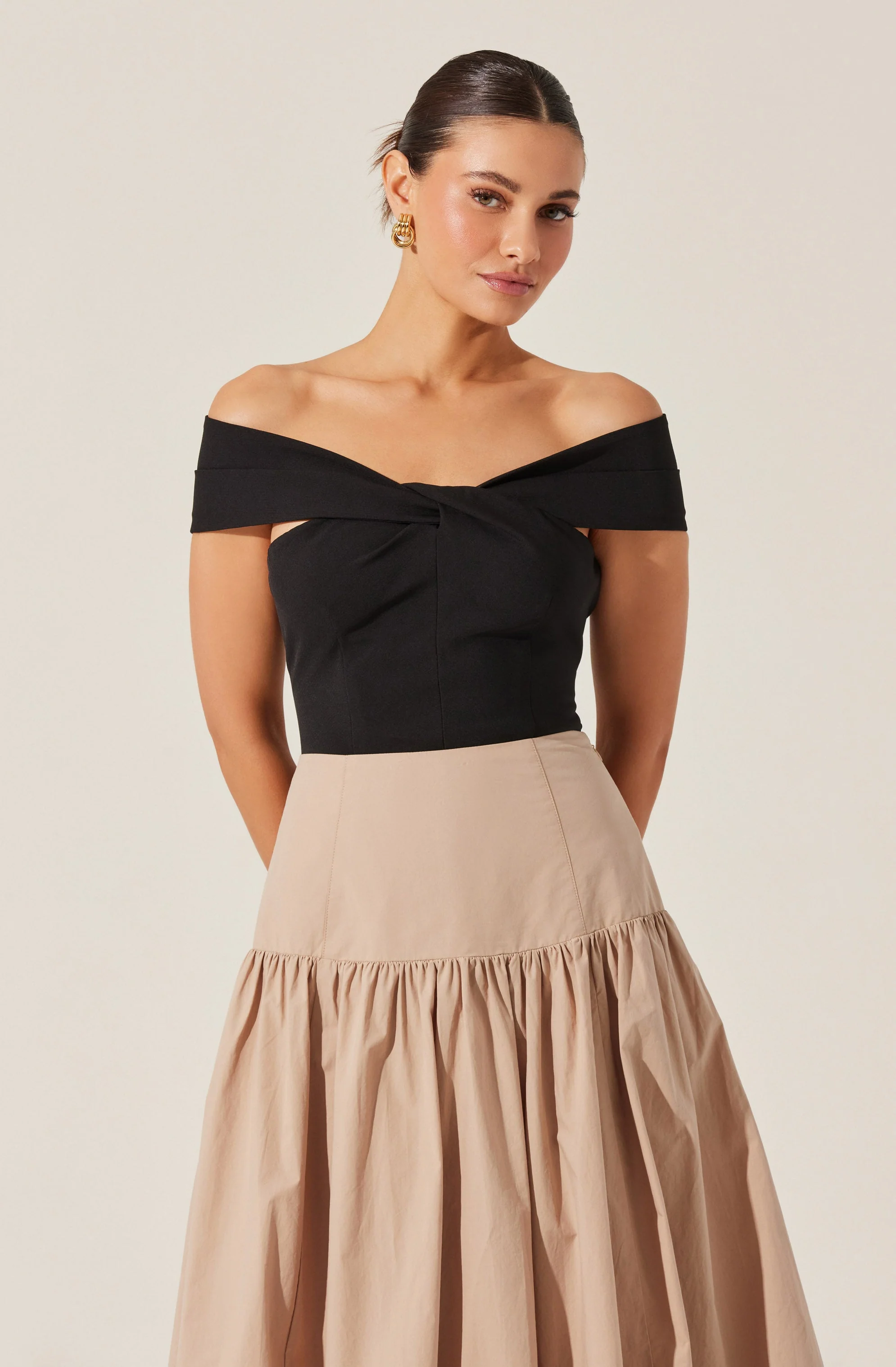 Catherine Twist Off Shoulder Top
