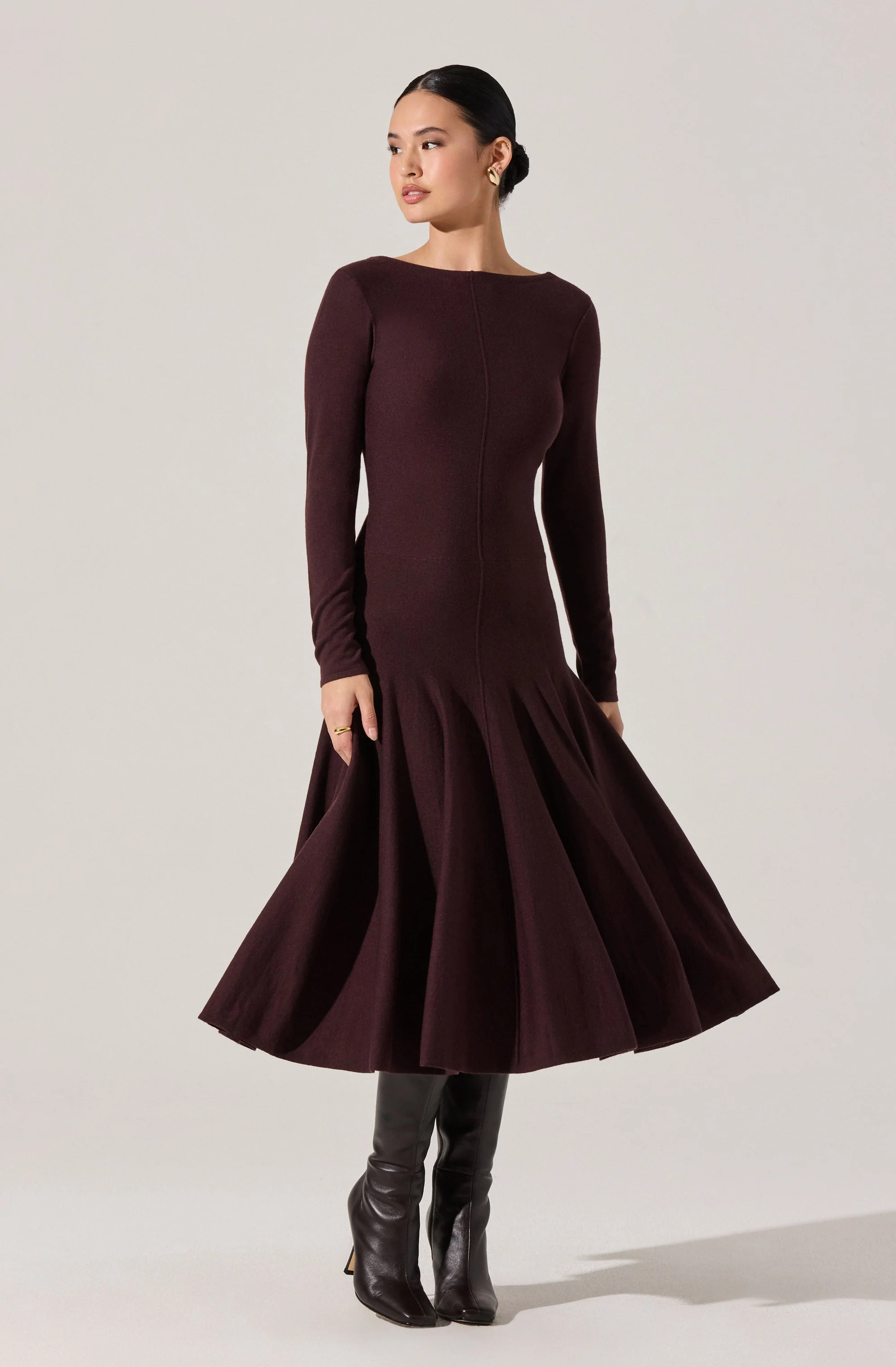 Doreyda Scoop Back Sweater Dress