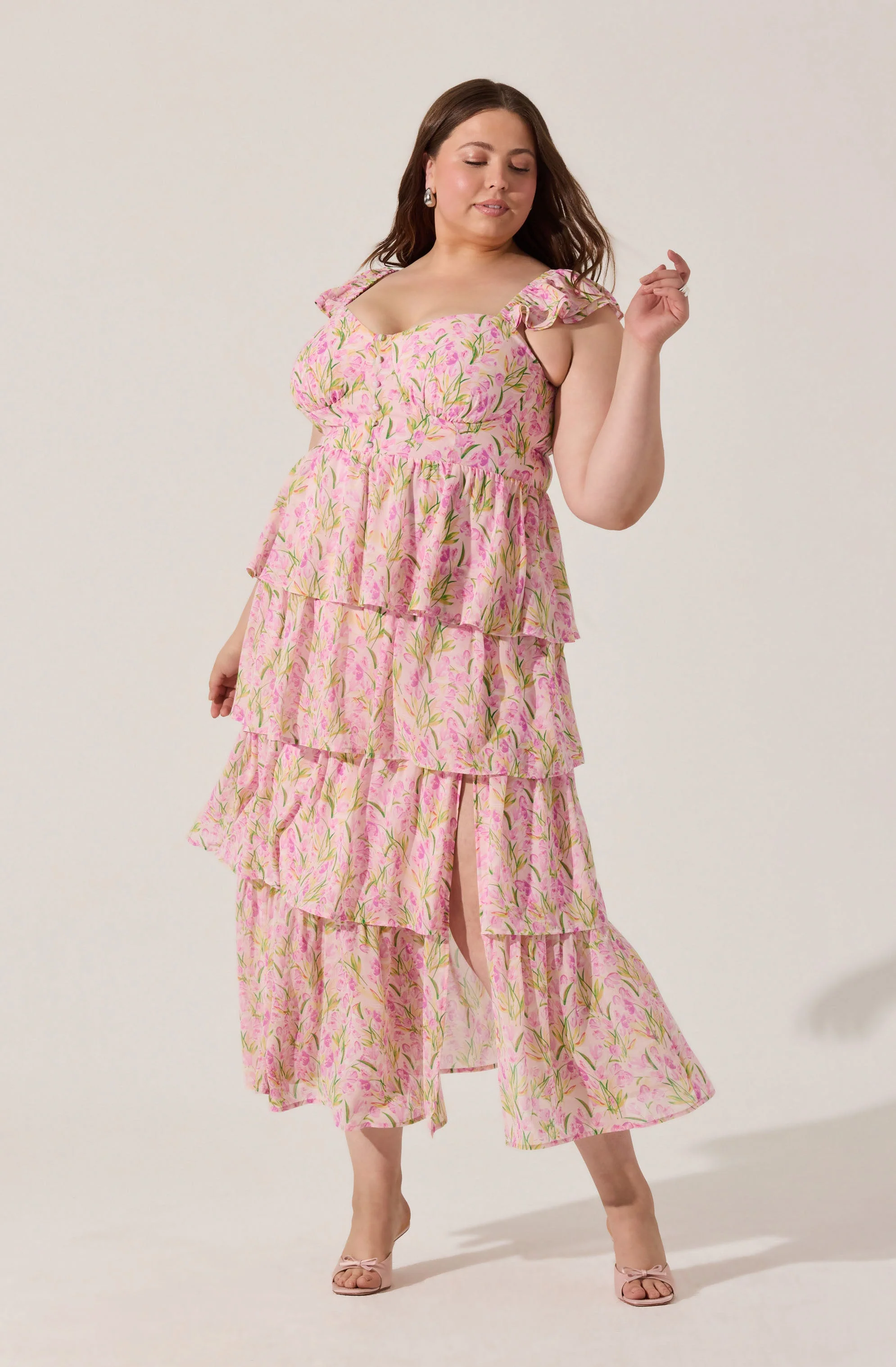 Midsummer Floral Tiered Maxi Dress