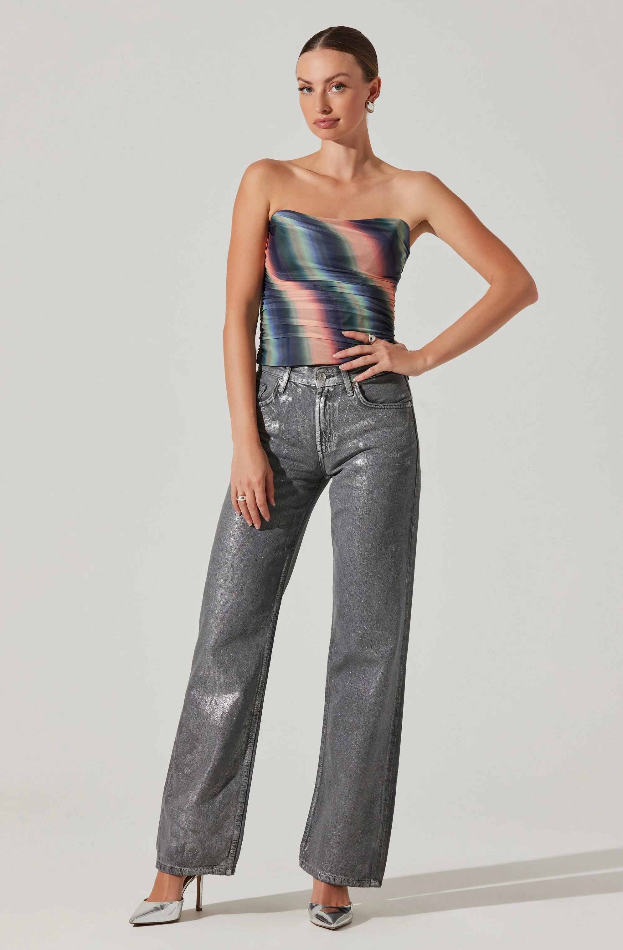 Akila Mesh Tube Top