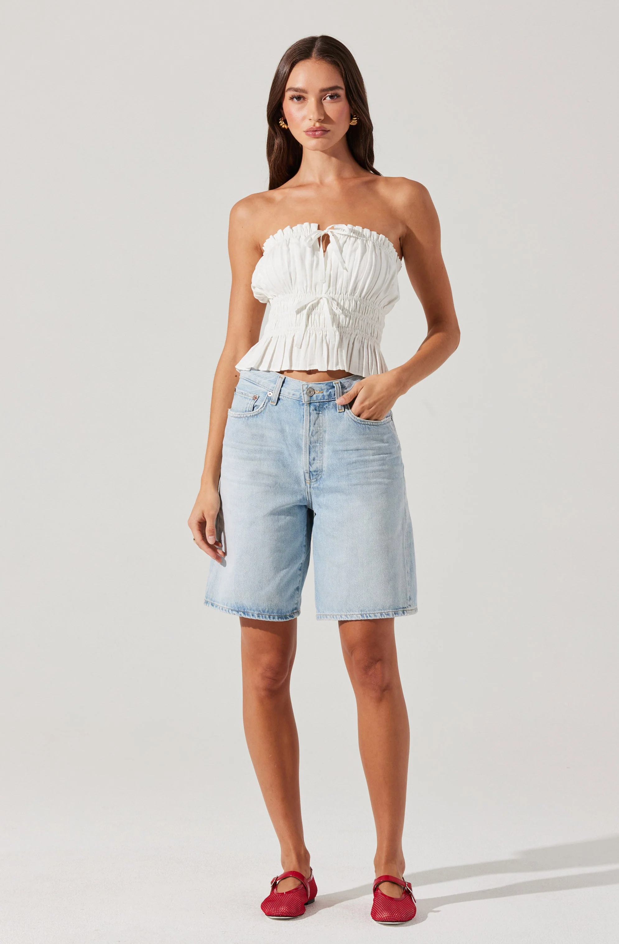 Biffy Smocked Tube Top