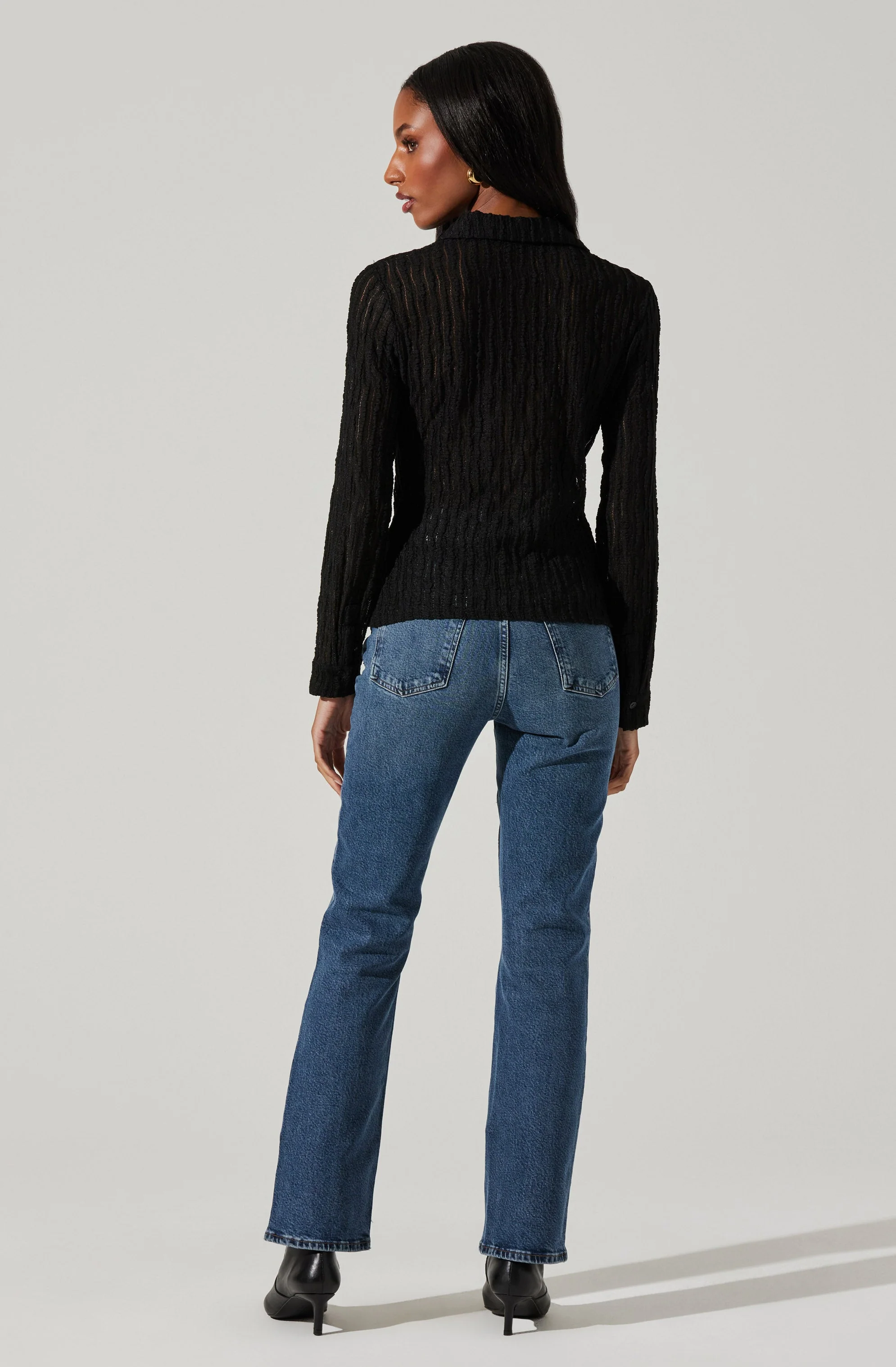 Iryna Sheer Textured Top