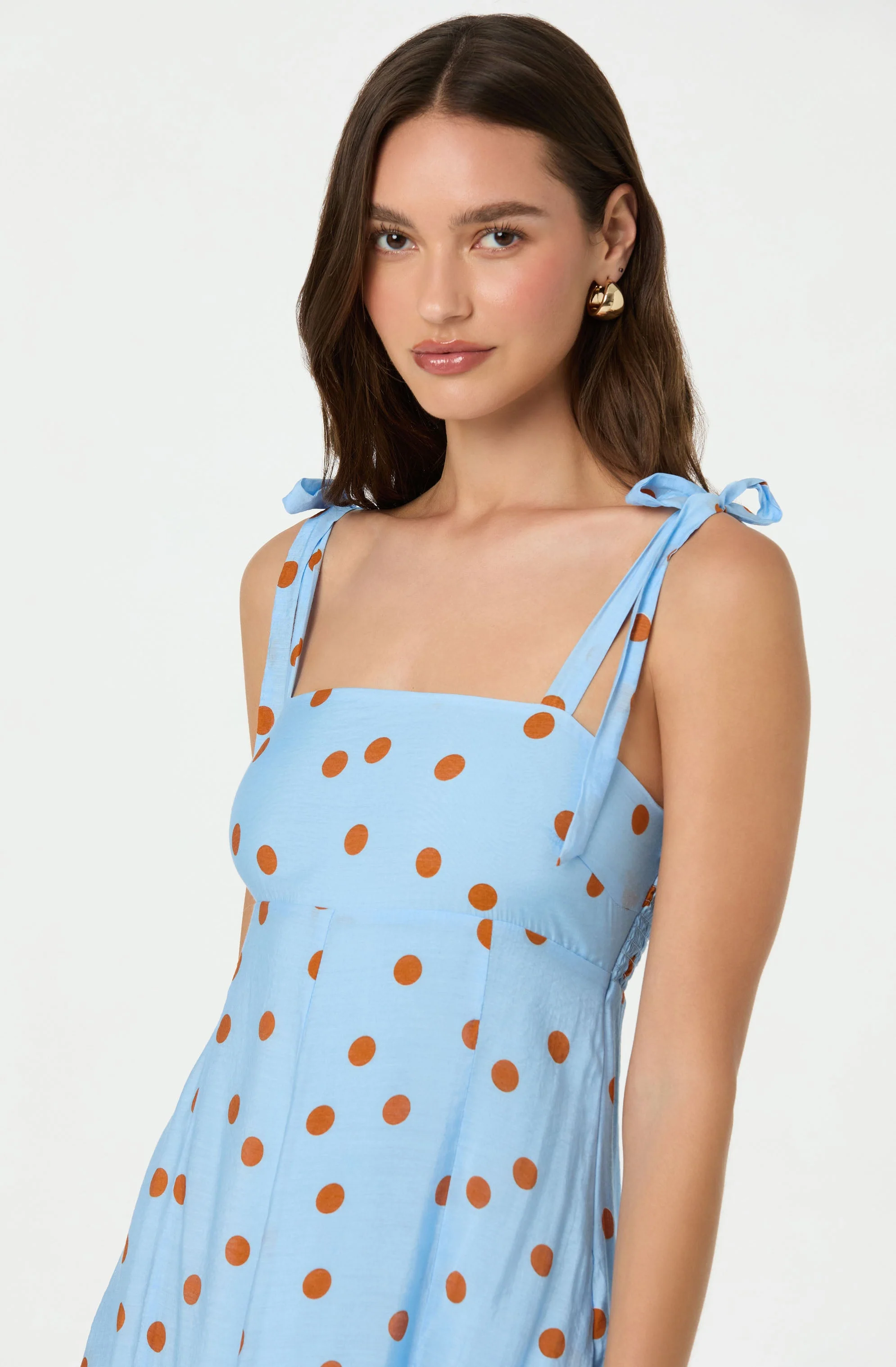 Lilliana Polka Dot Midi Dress