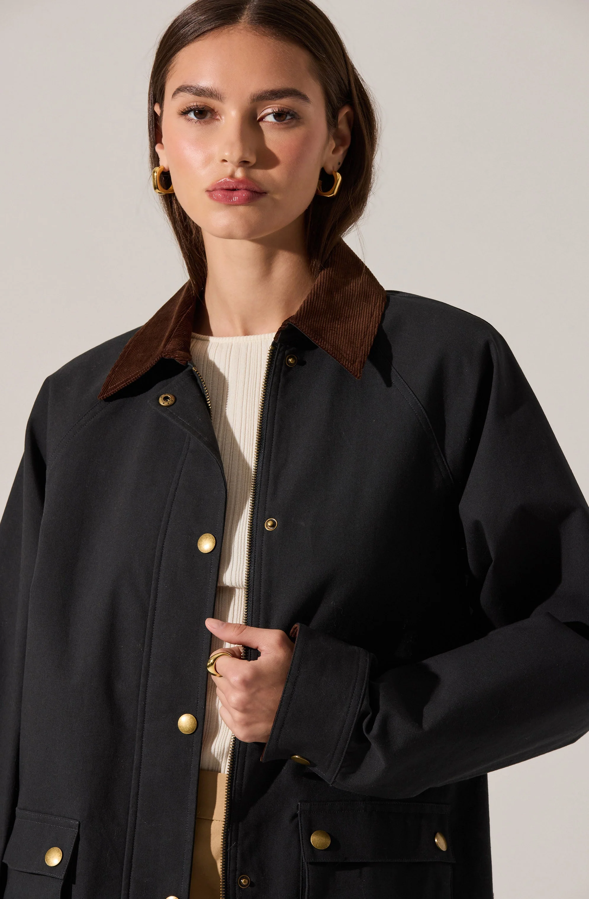 Rylan Contrast Barn Jacket
