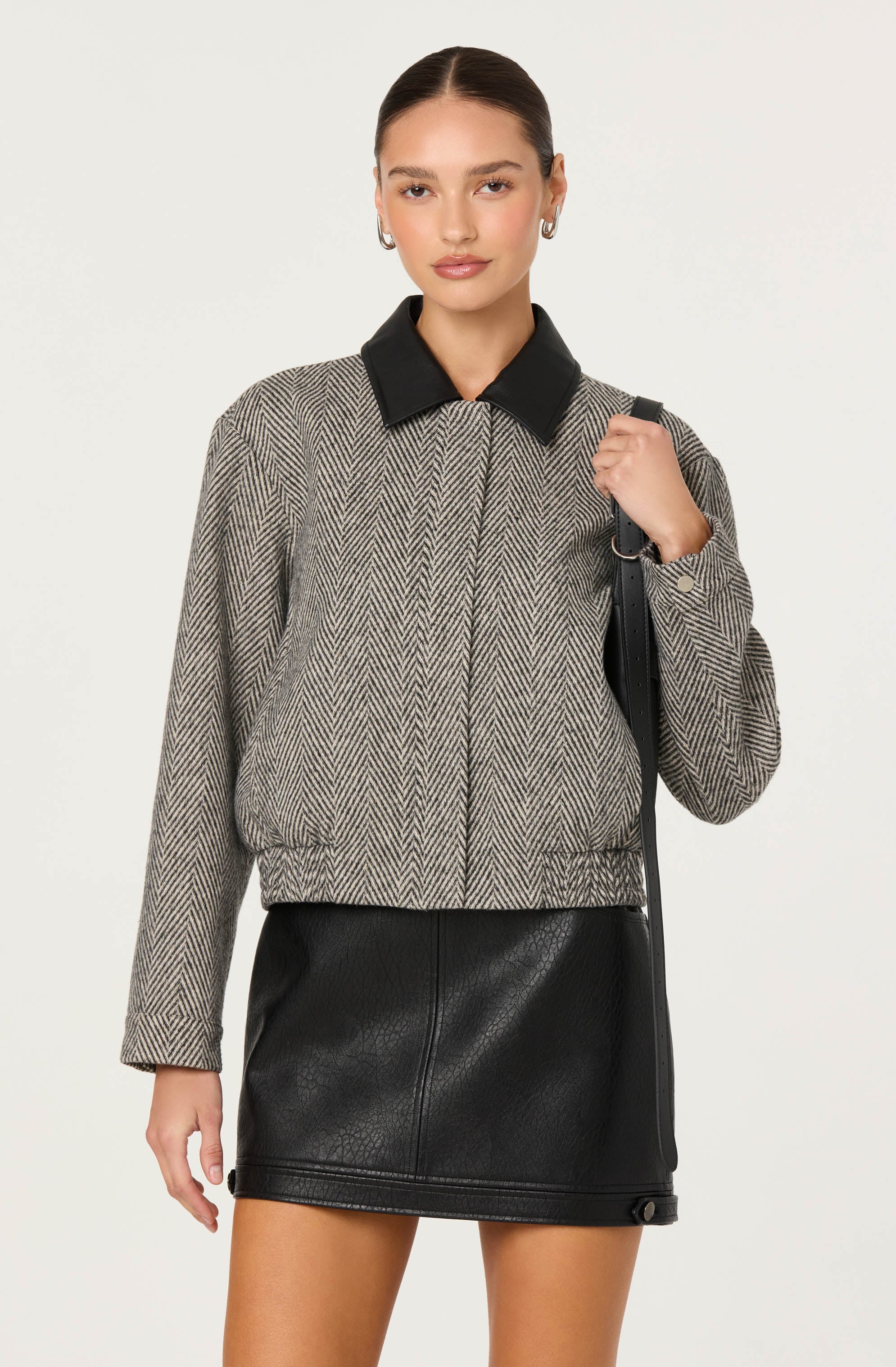 Kareen Faux Leather Mini Skirt