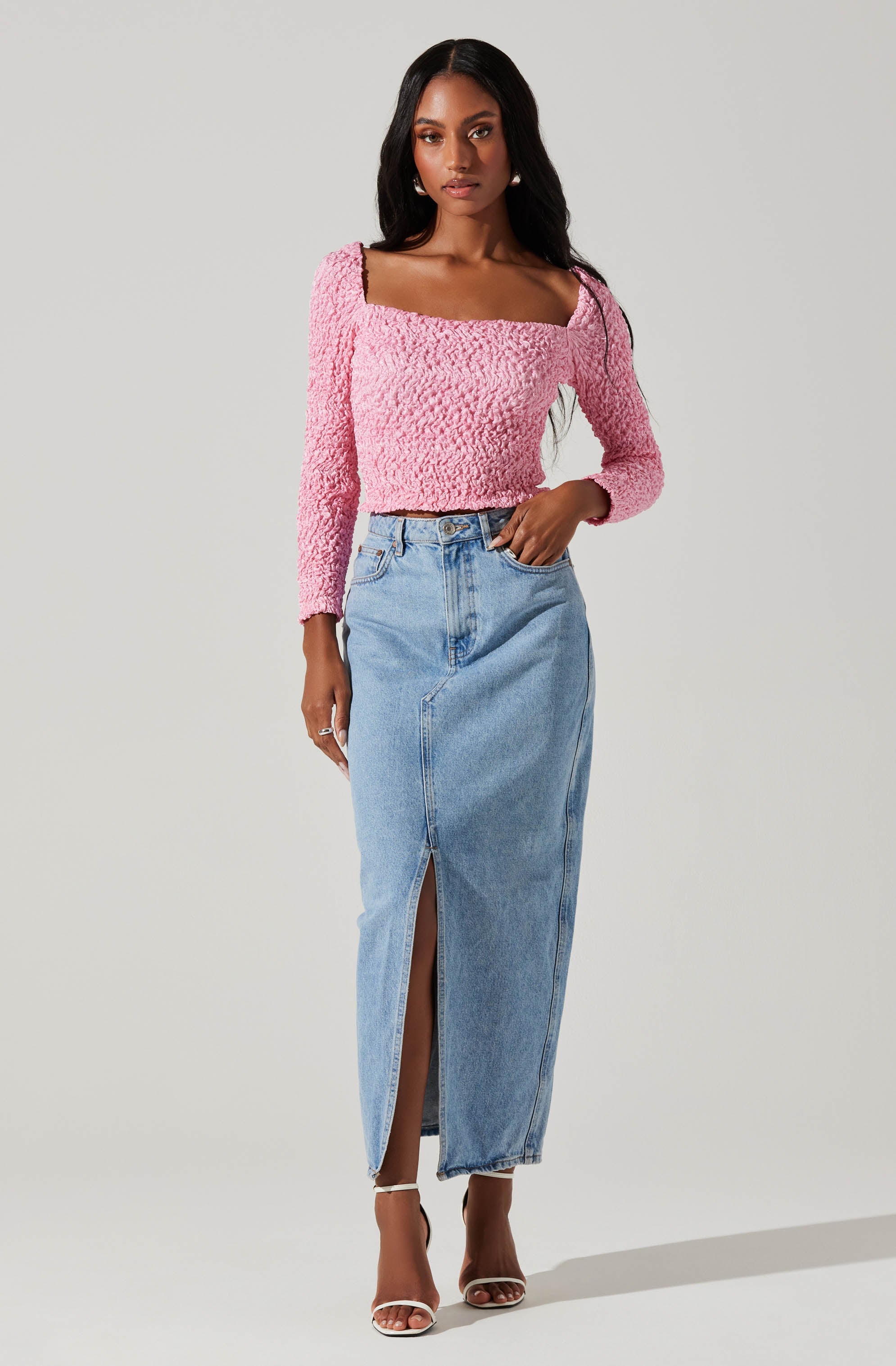 Sorrel Cropped Long Sleeve Top