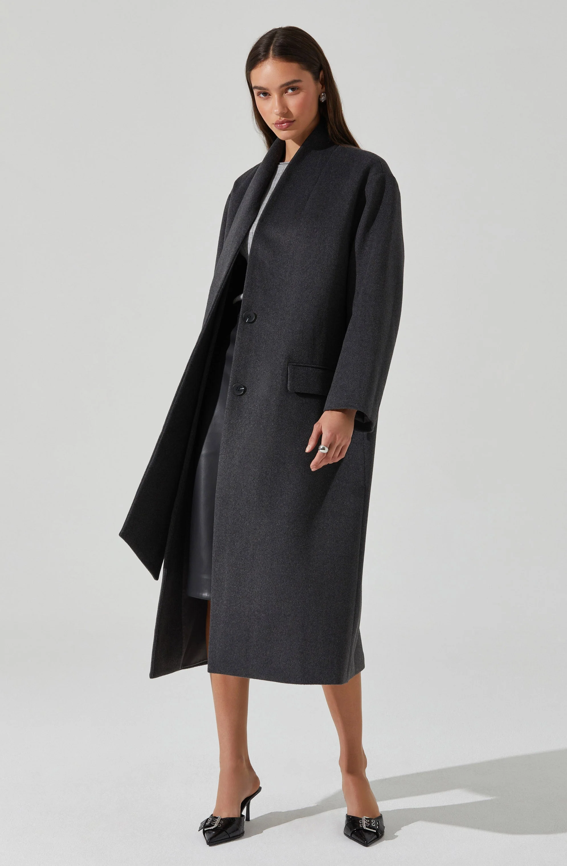 Londyn Scarf Longline Coat