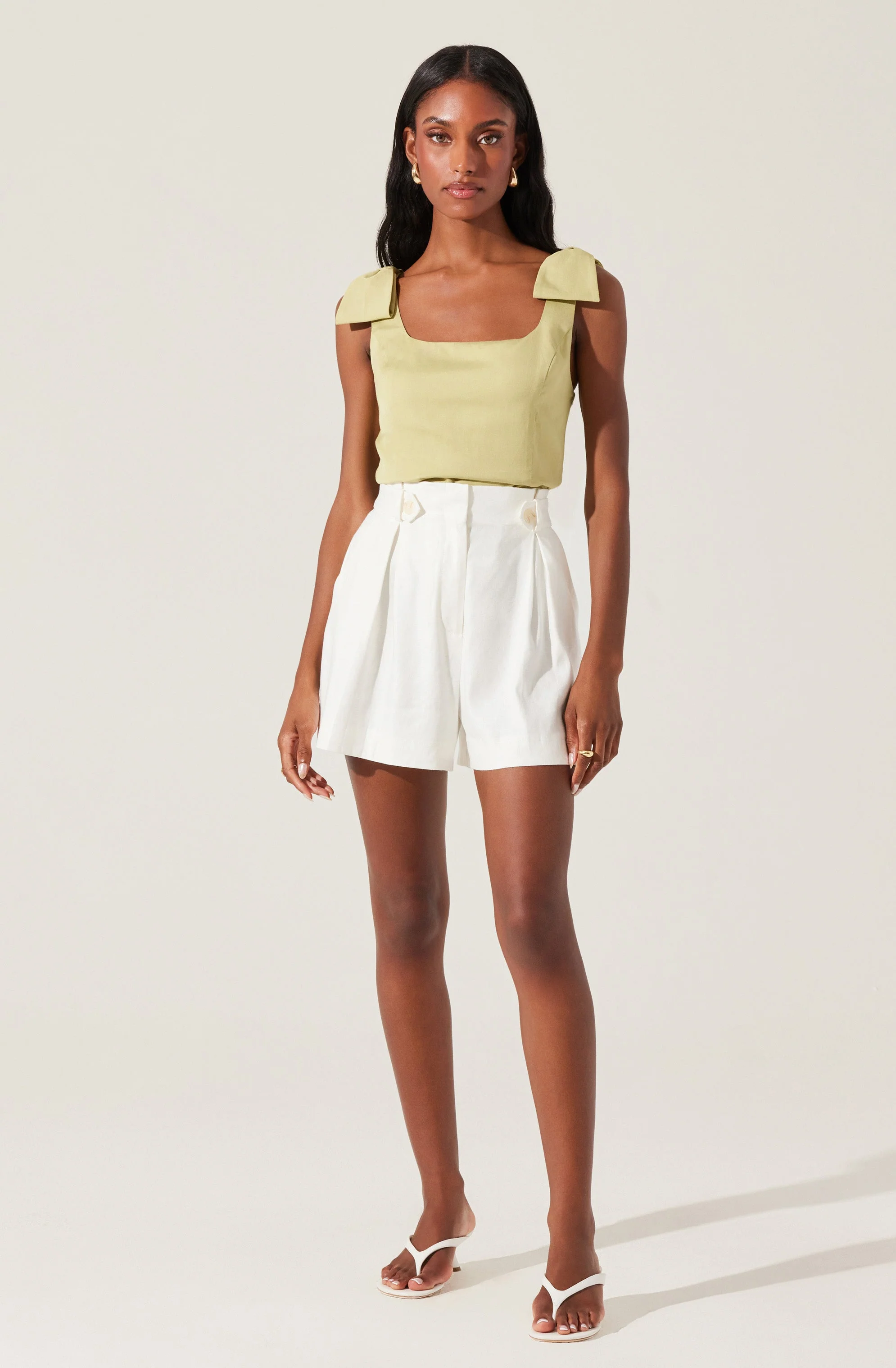 Jessica Bow Detail Sleeveless Top