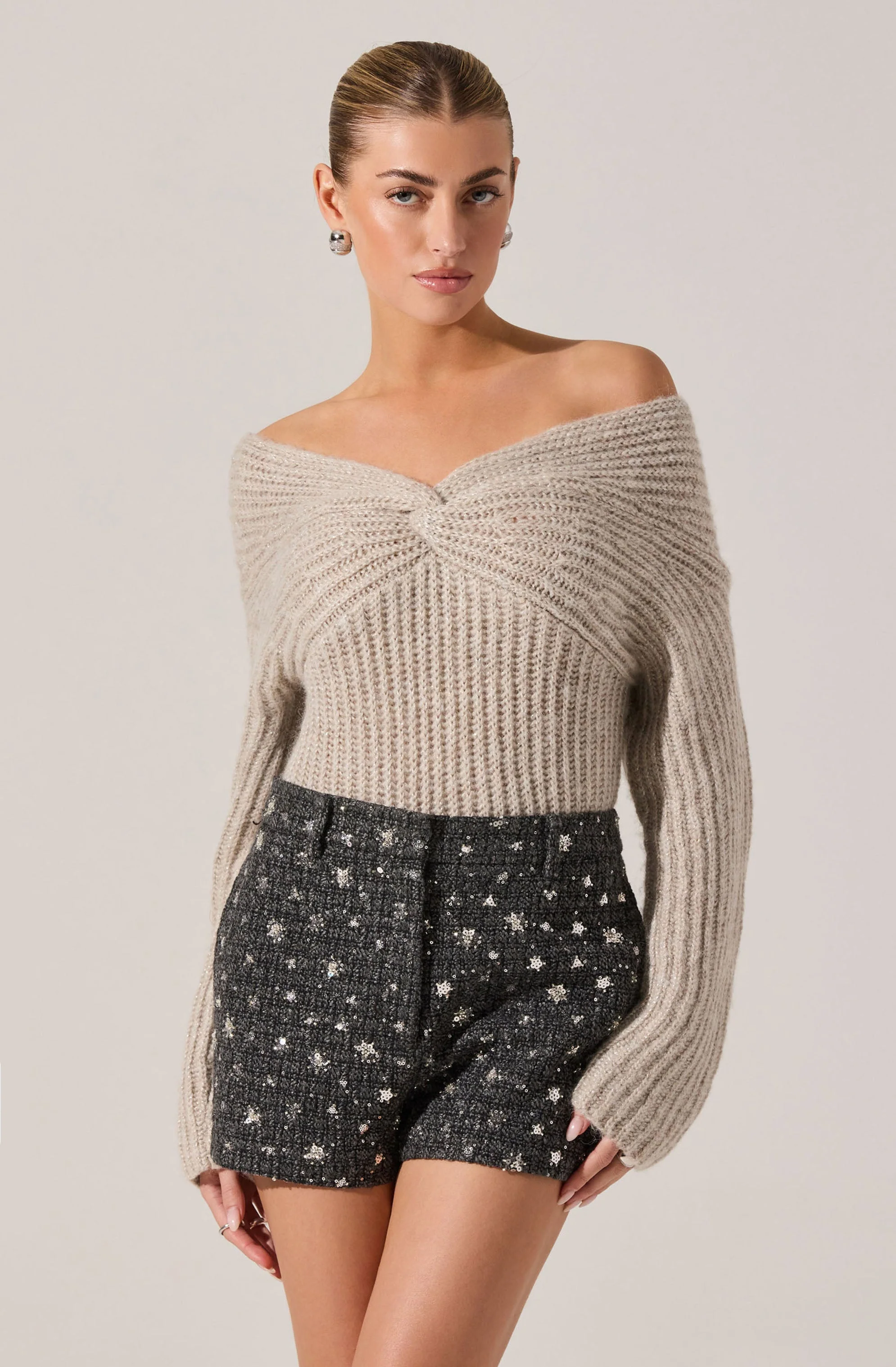 Franisbel Off Shoulder Sweater