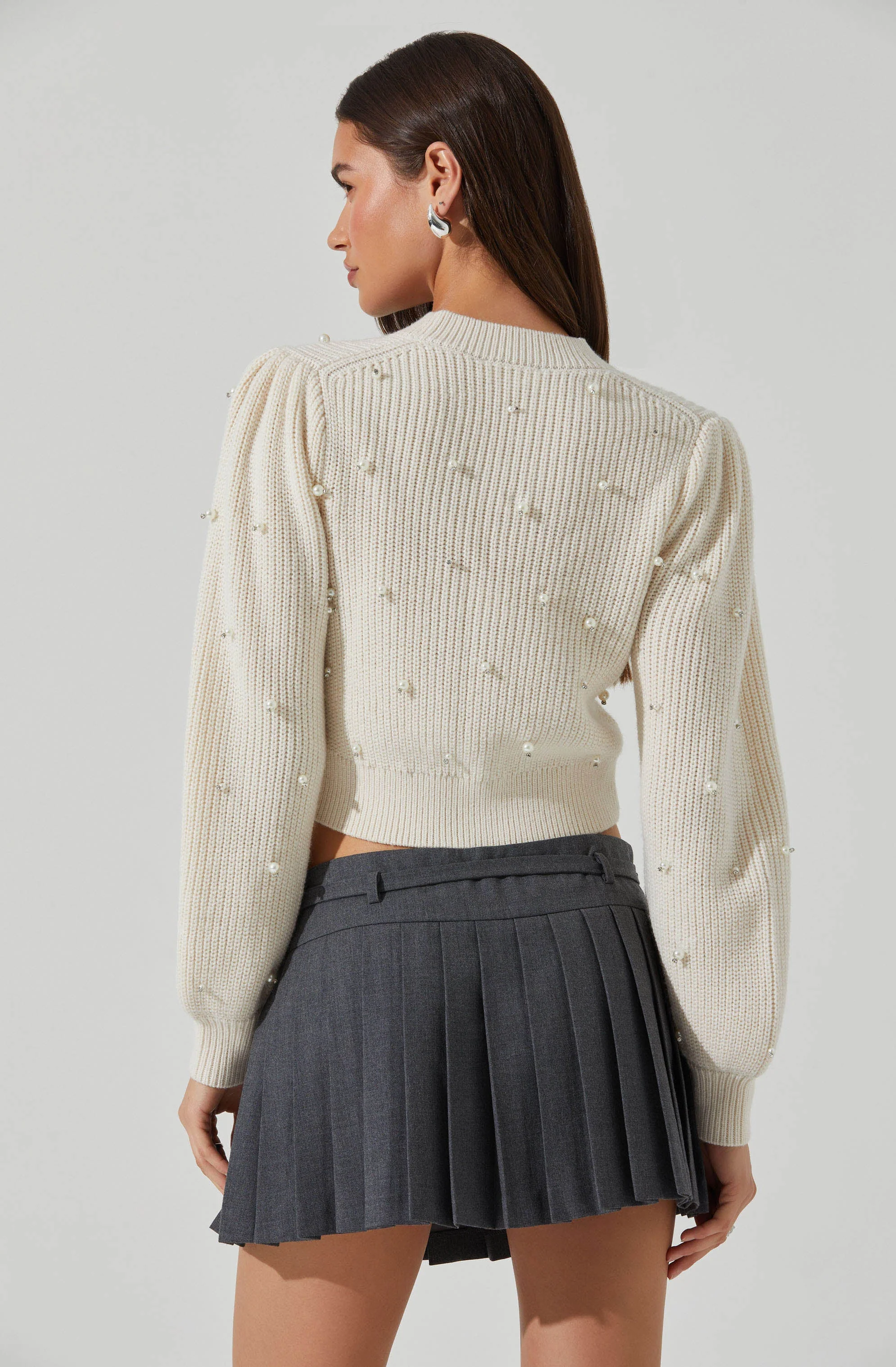 Delsie Pearl Embellished Cardigan