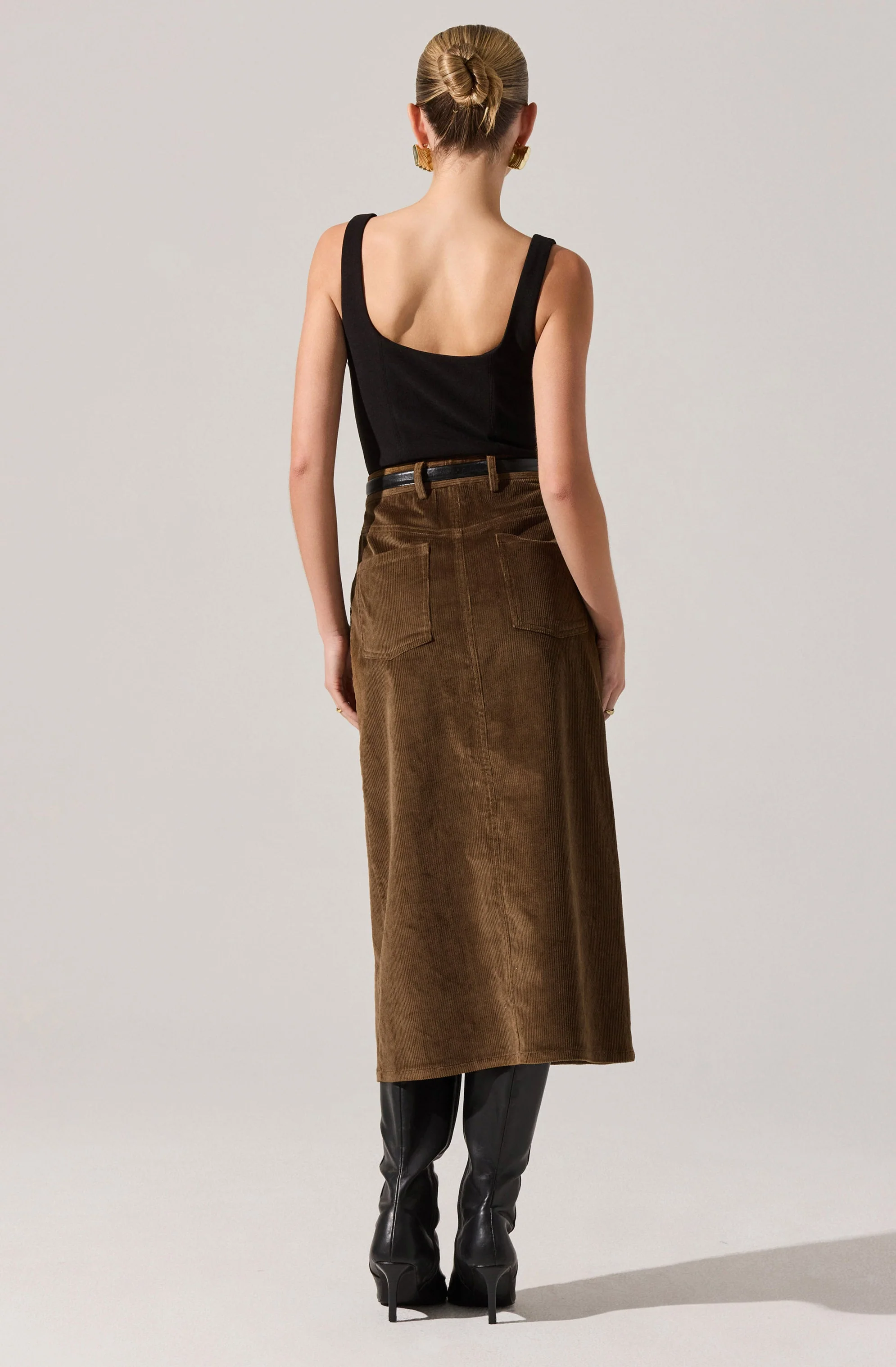 Rielle Corduroy Pencil Skirt