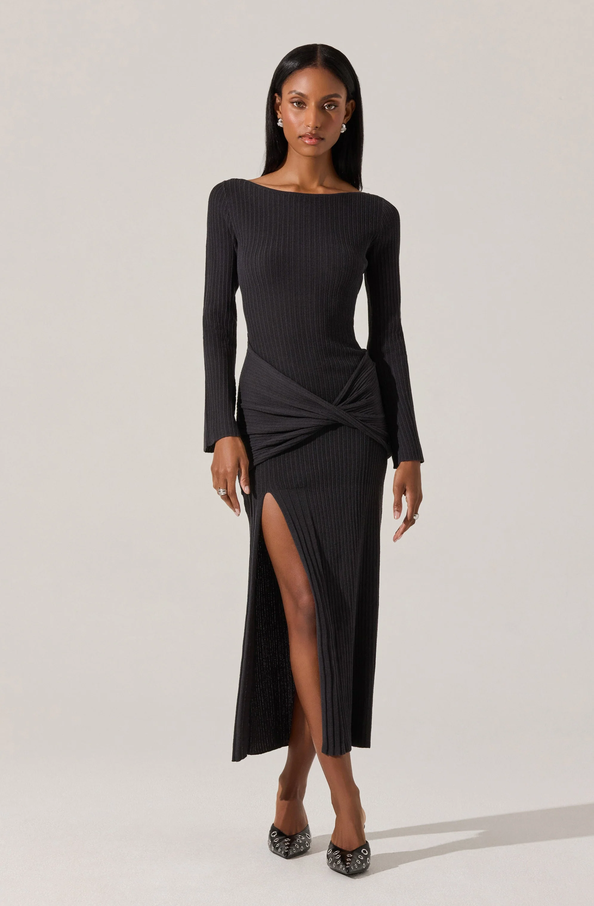 Arwyn Ribbed Layered Sweater Dress