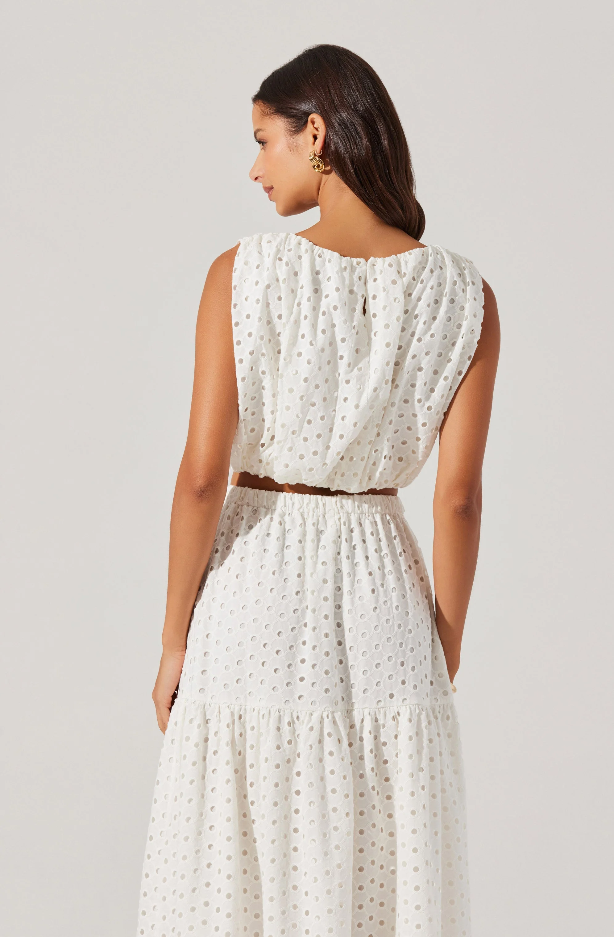 Nalley Eyelet Crop Top