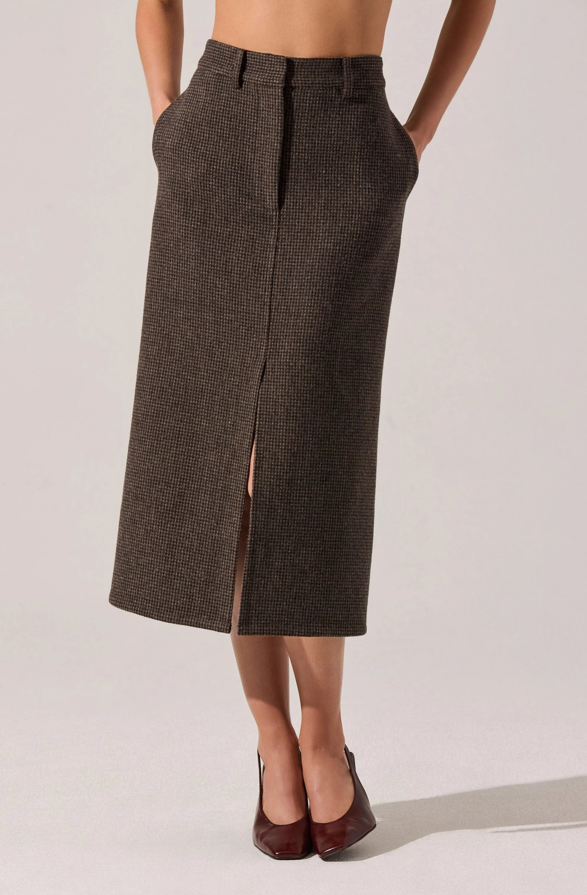 Rielle Wool-Blend Pencil Skirt