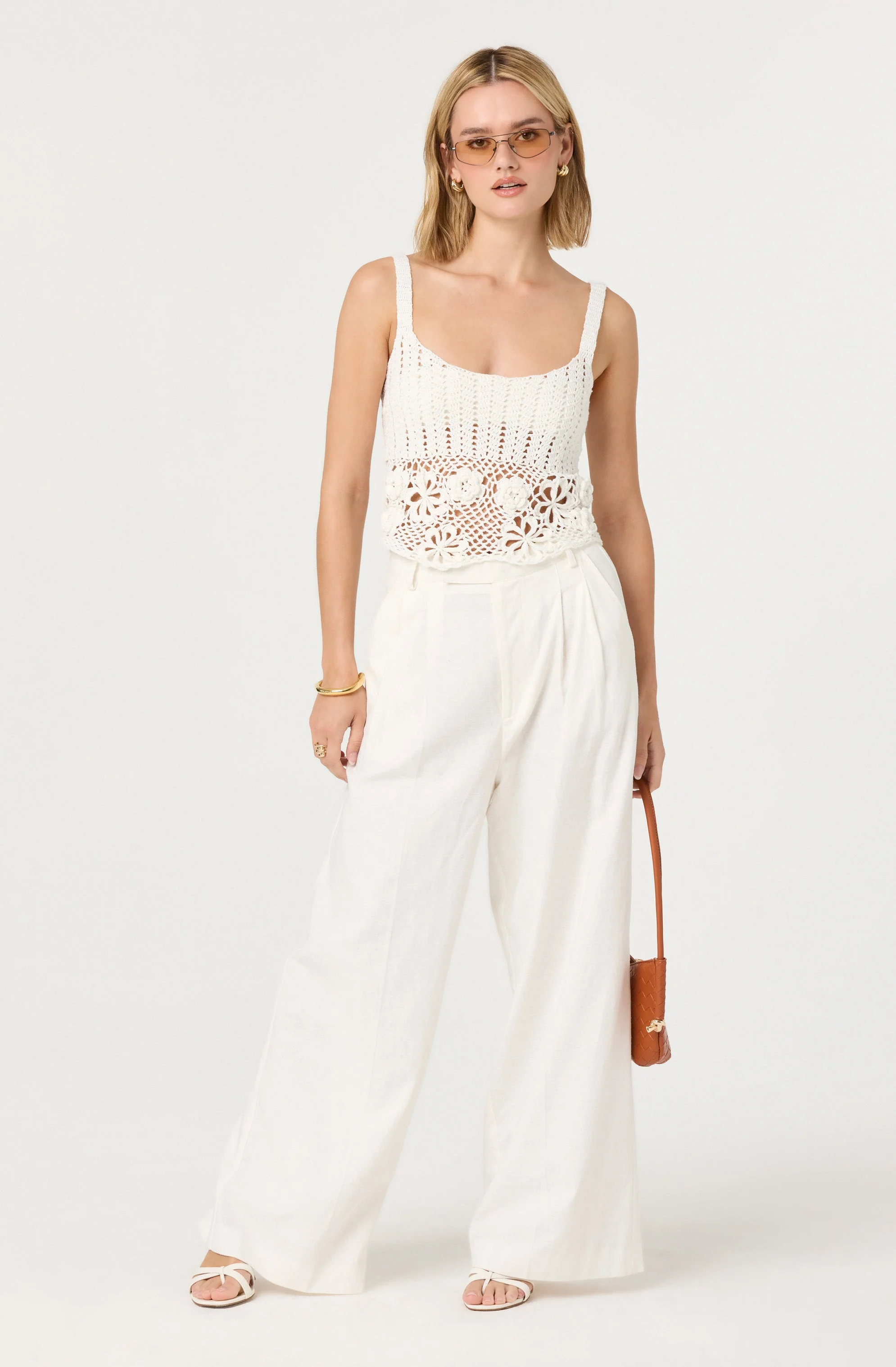 Milani Linen-Blend Trouser Pants