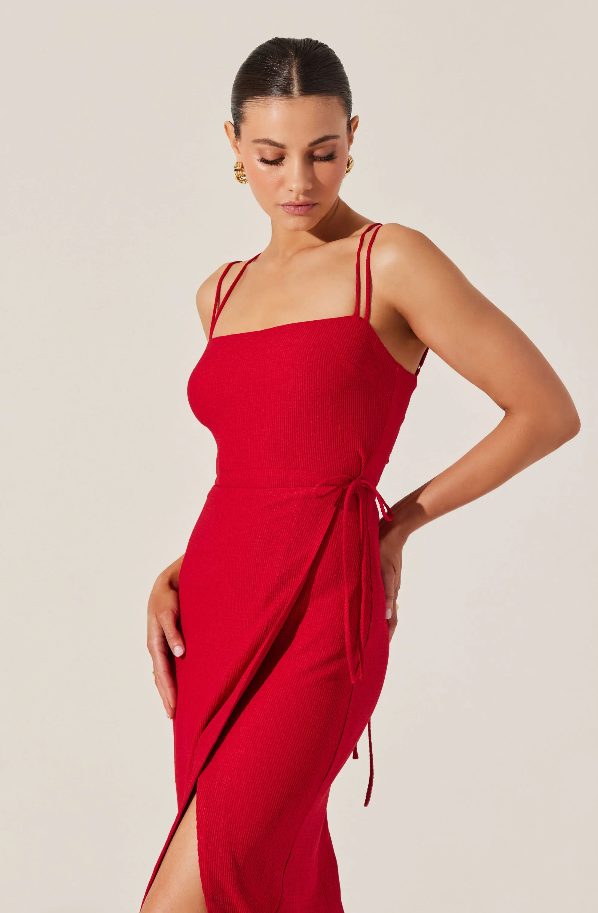 Brinda Wrap Midi Dress