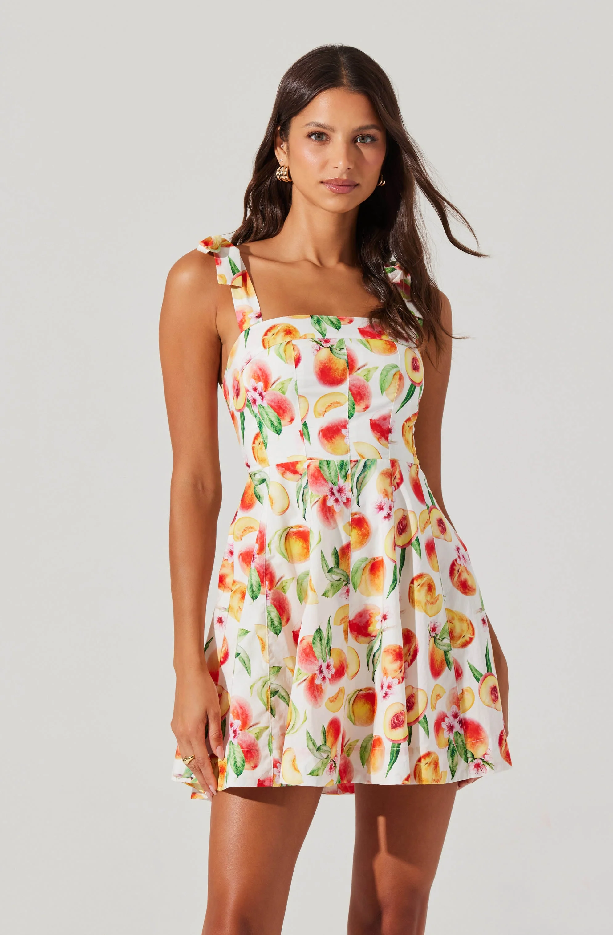 Tinesha Bow Strap Mini Dress