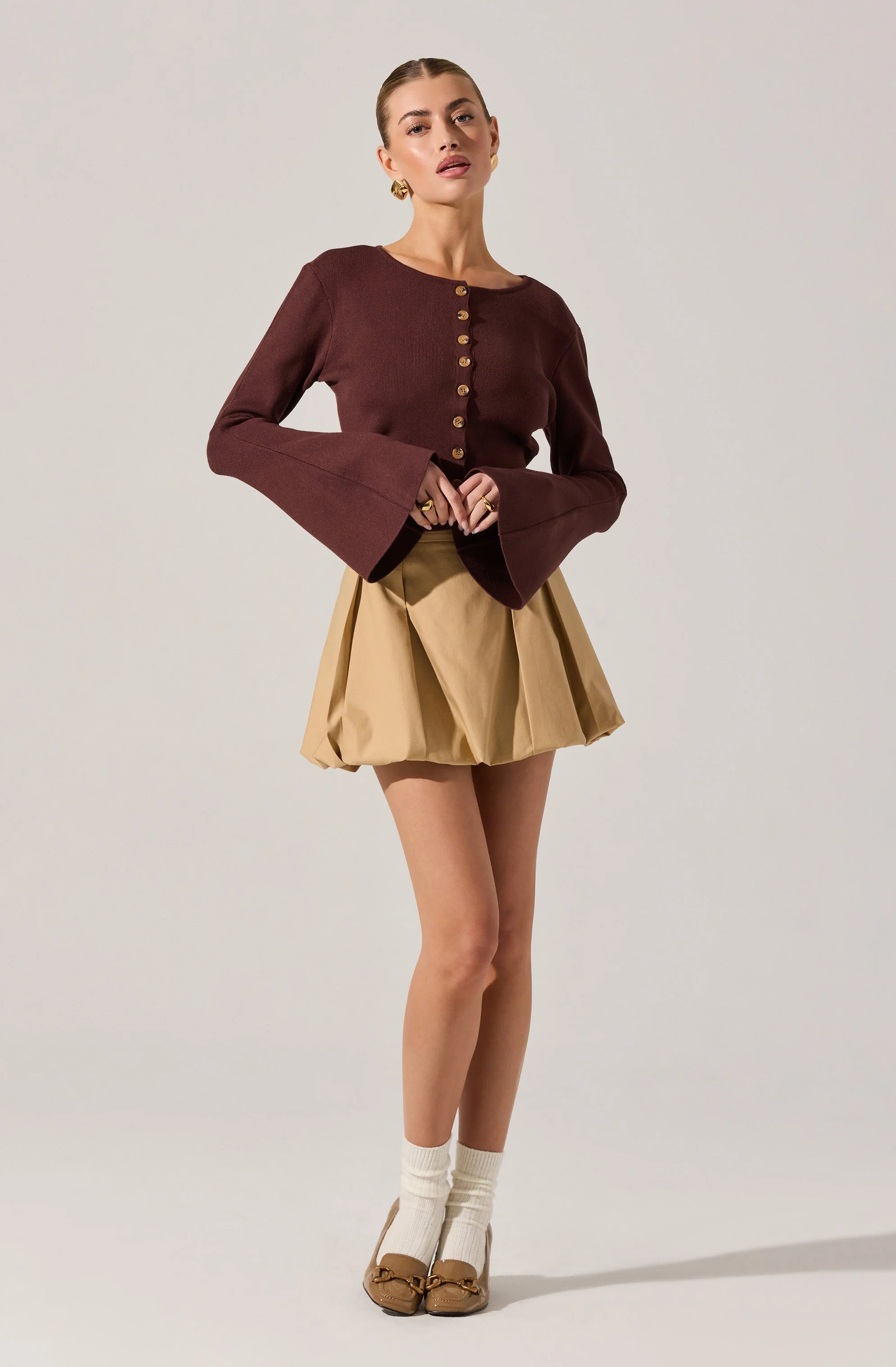 Nylah Bell Sleeve Cardigan