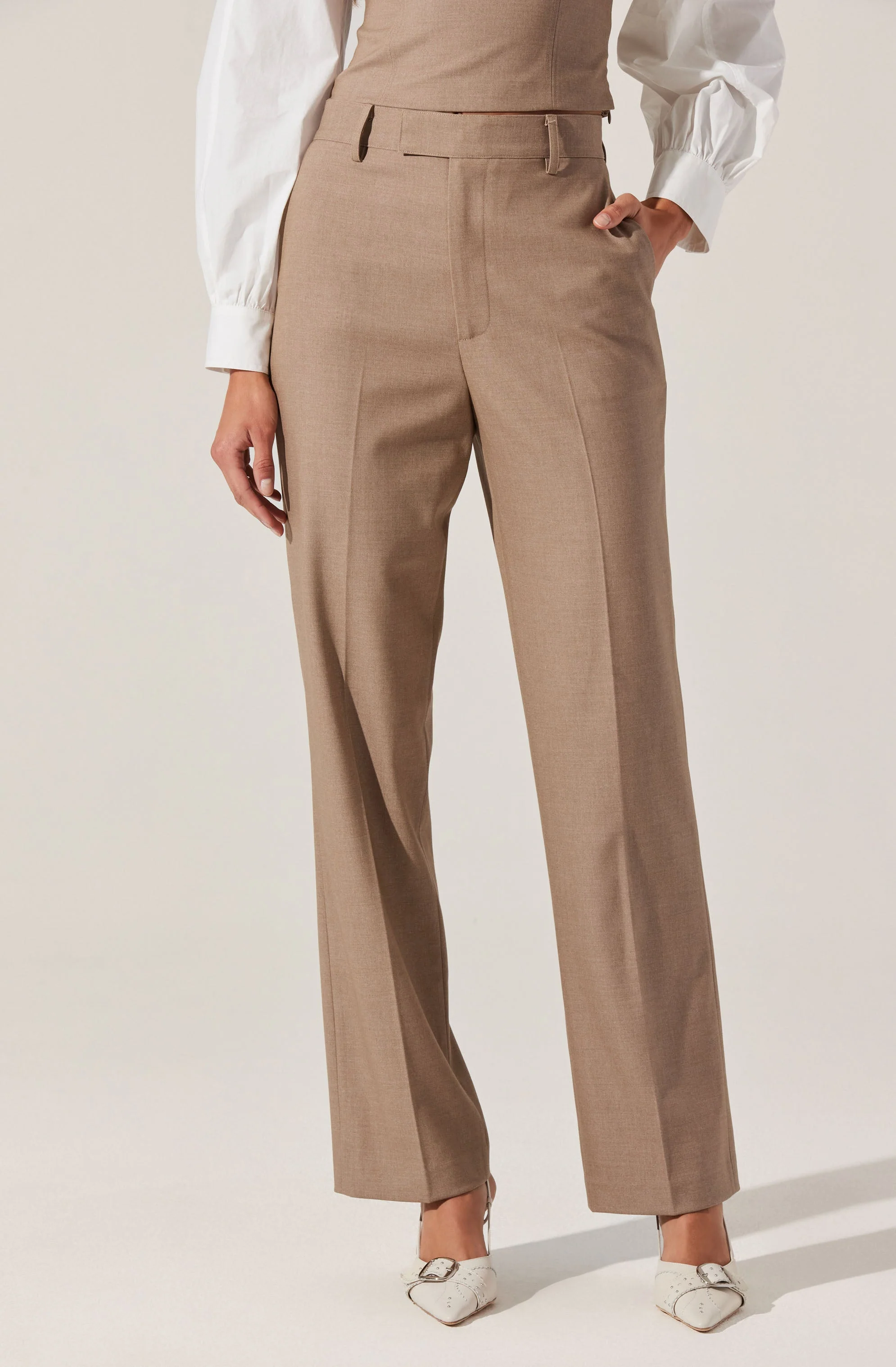 Brooks Pleated Tailored Pants