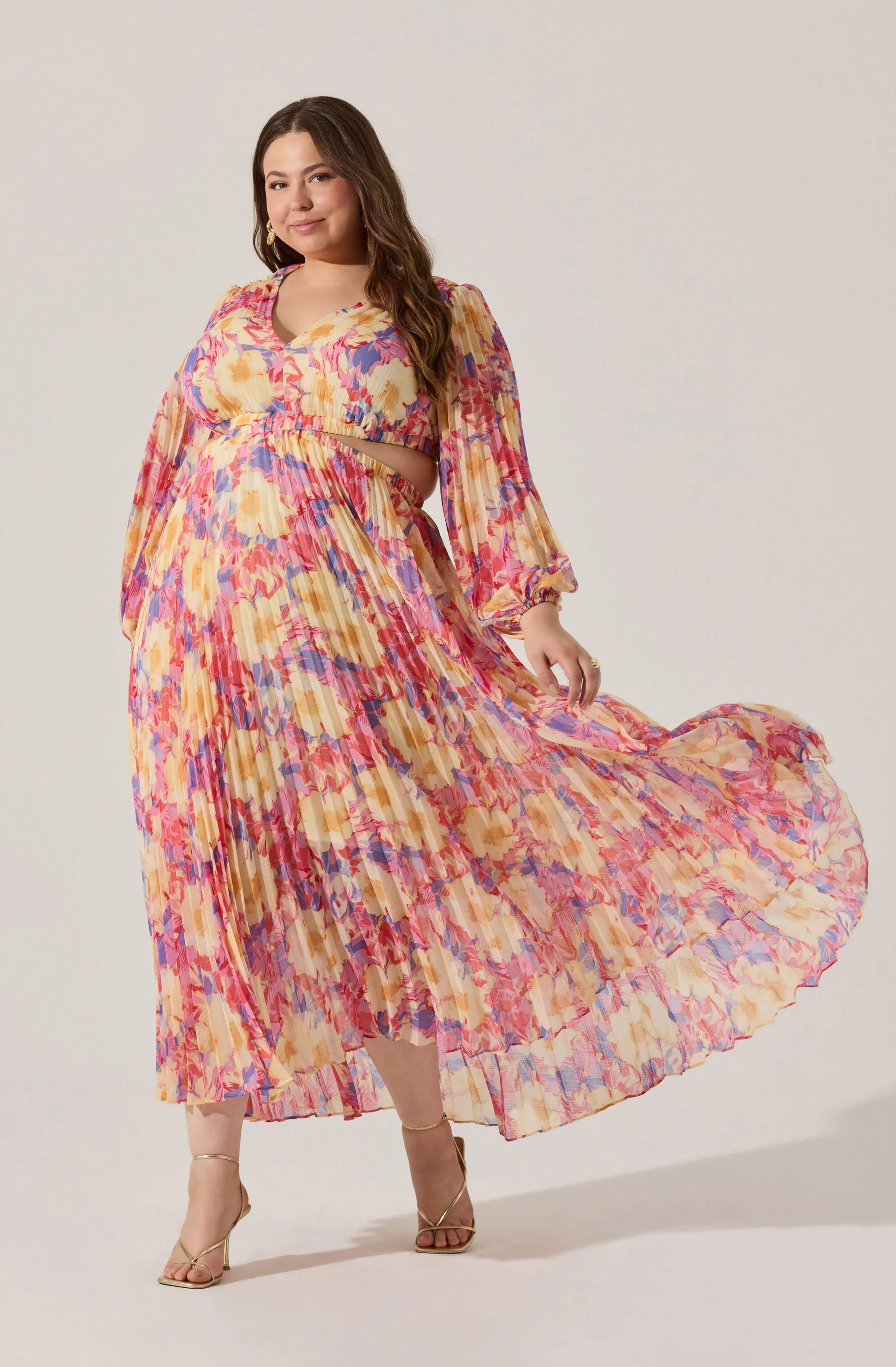 Revery Floral Long Sleeve Maxi Dress