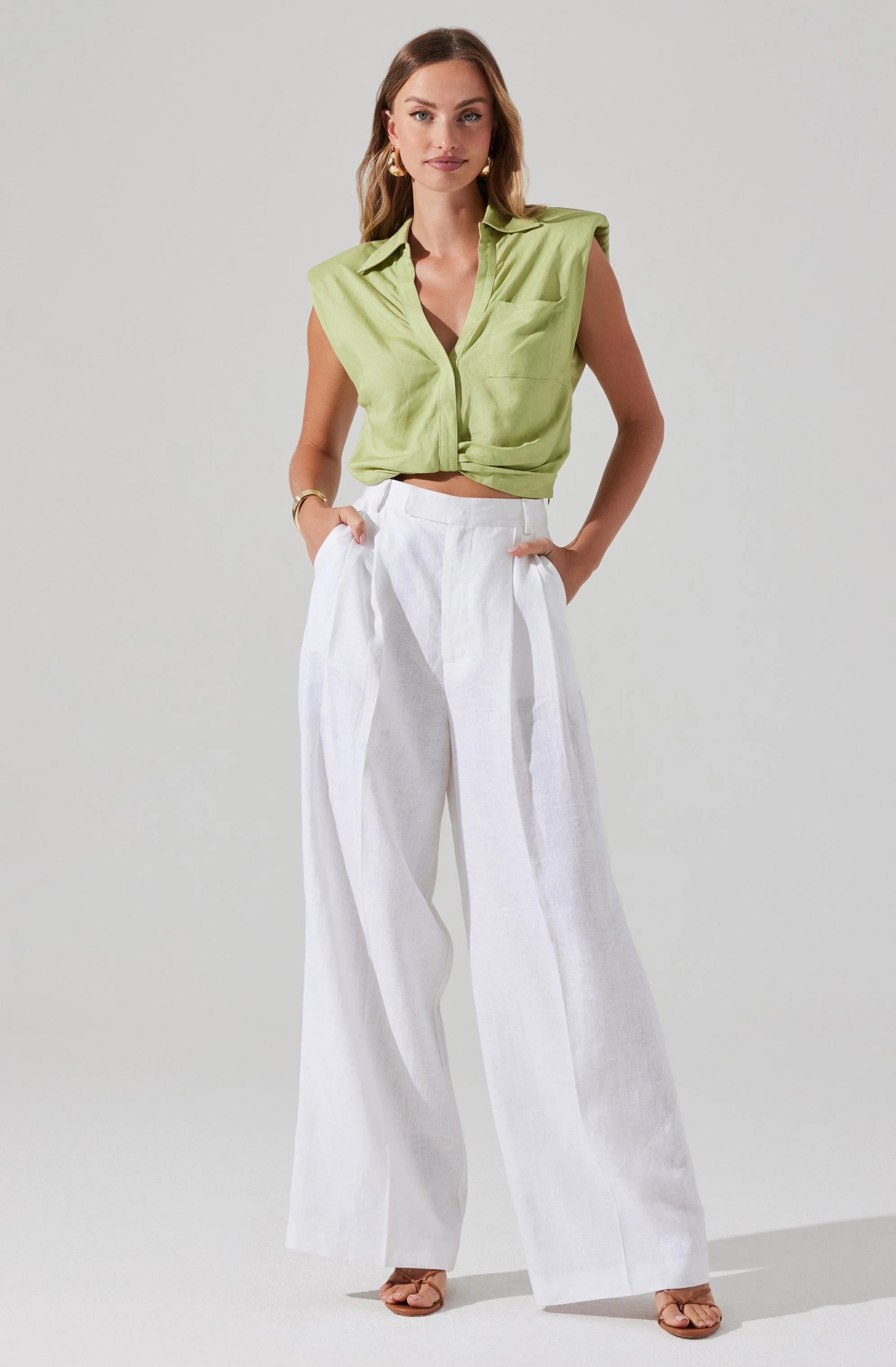 Milani Wide Leg Trouser Pants
