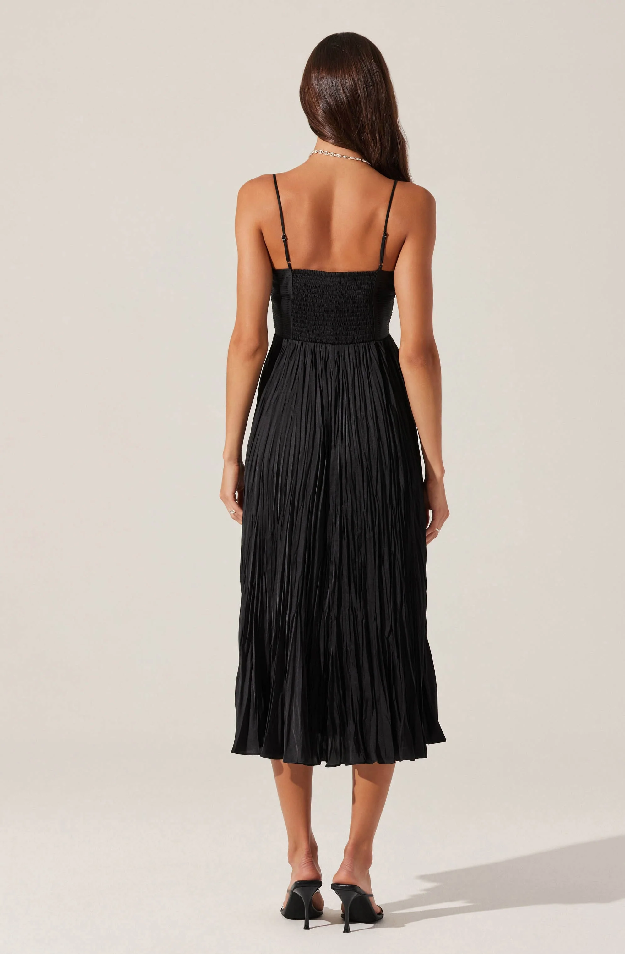 Maeve Pleated Midi Dress