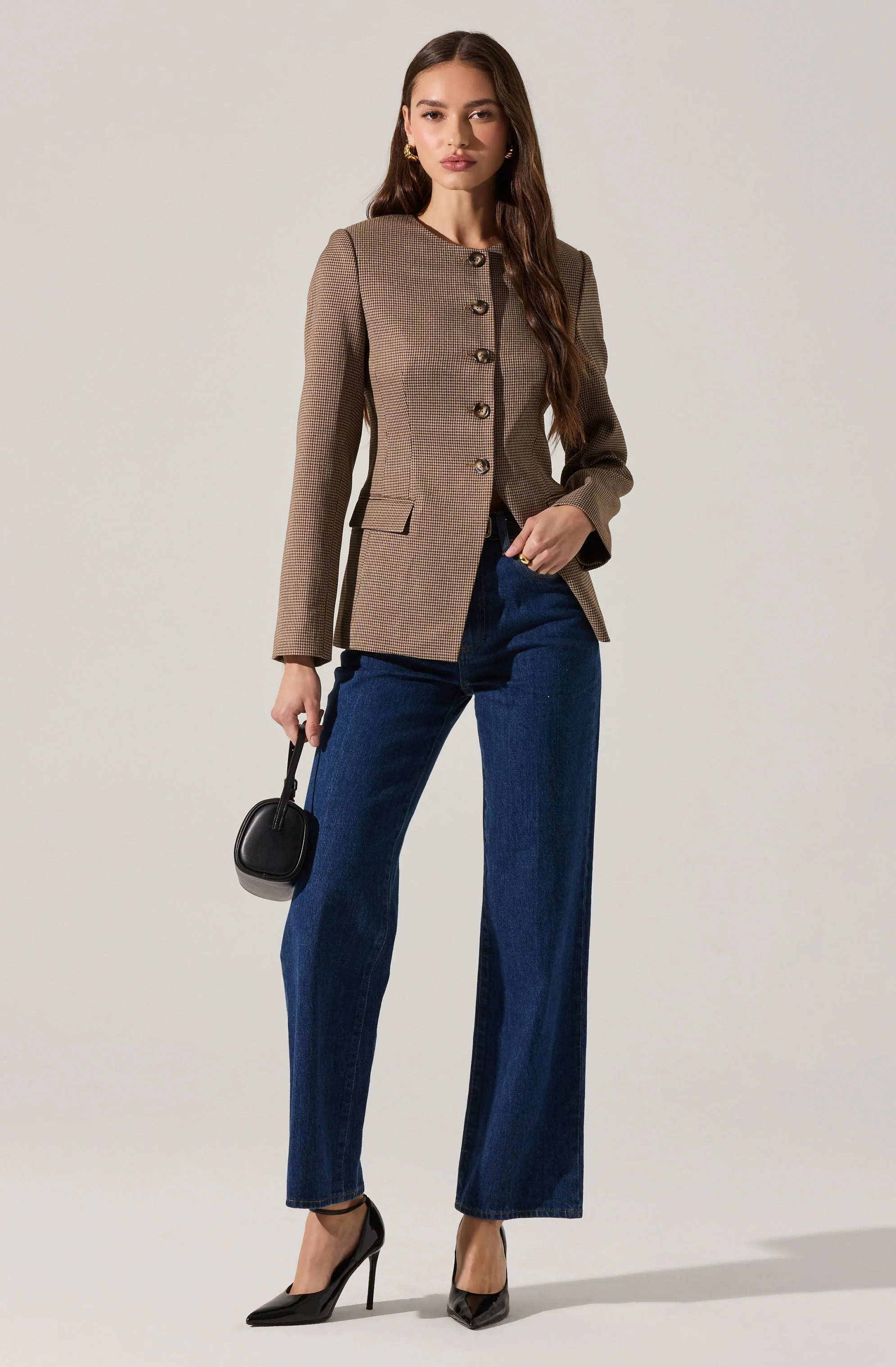Bellmere Tailored Collarless Jacket