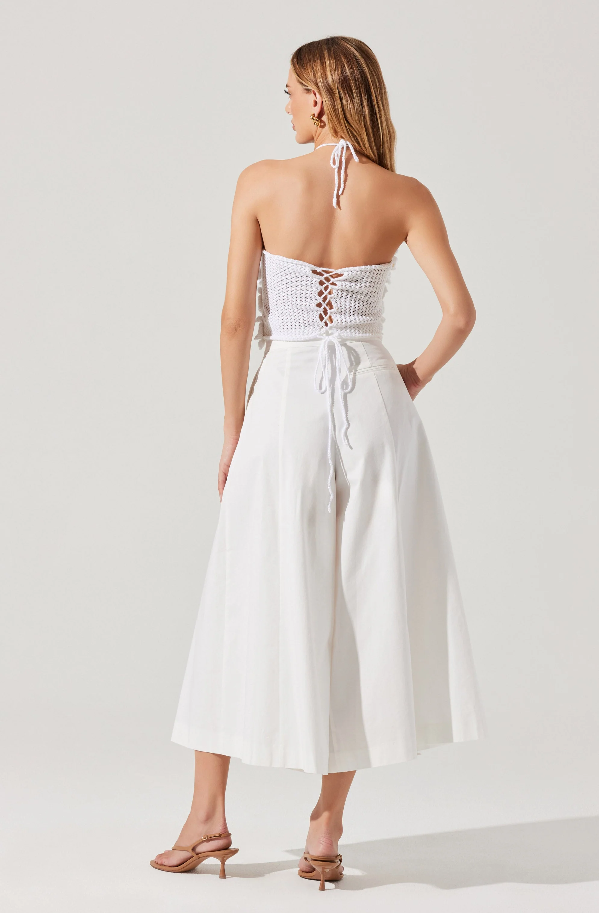 Rowen Pleated Culotte Pants