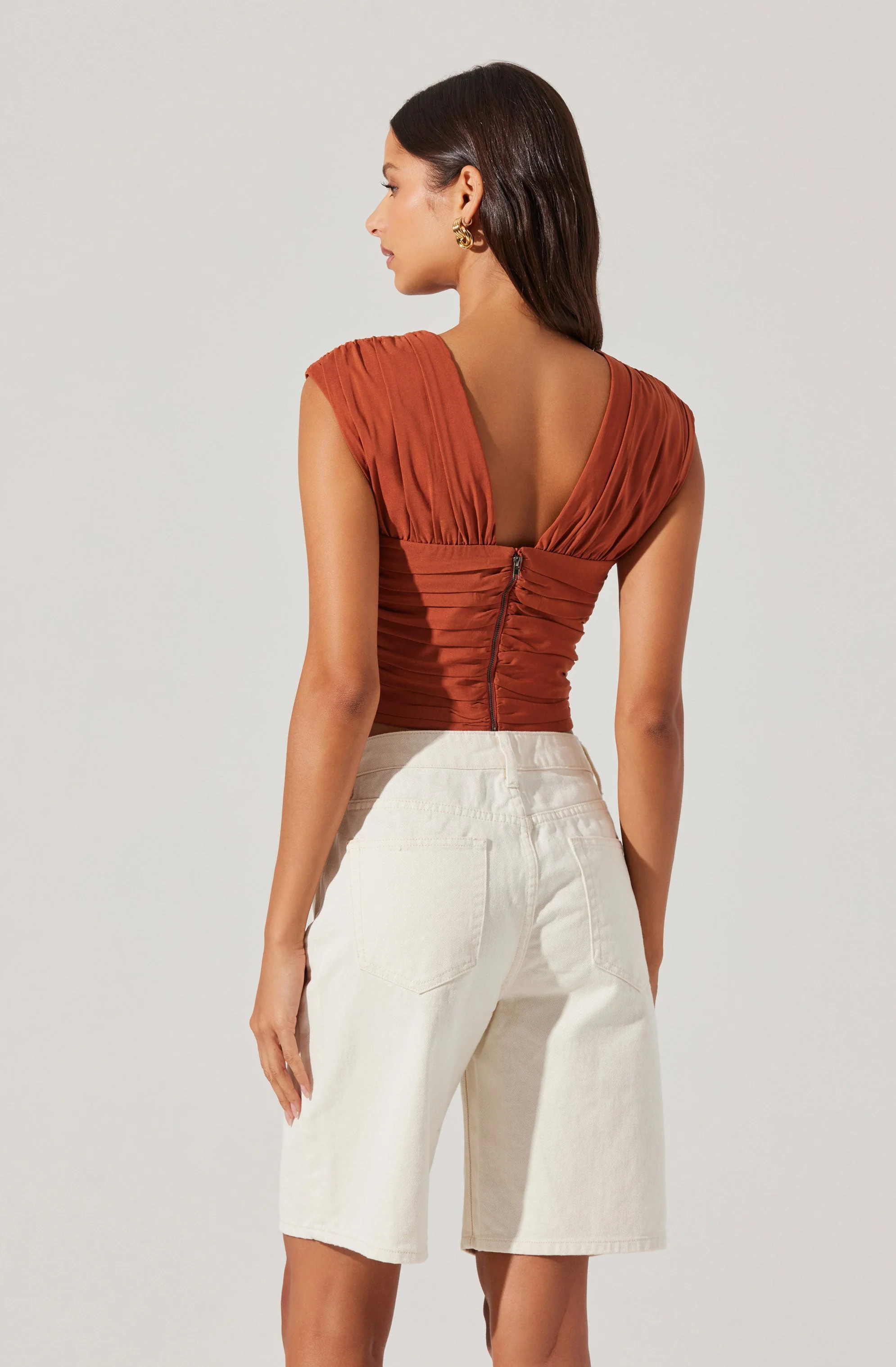 Samarra Ruched Crop Top