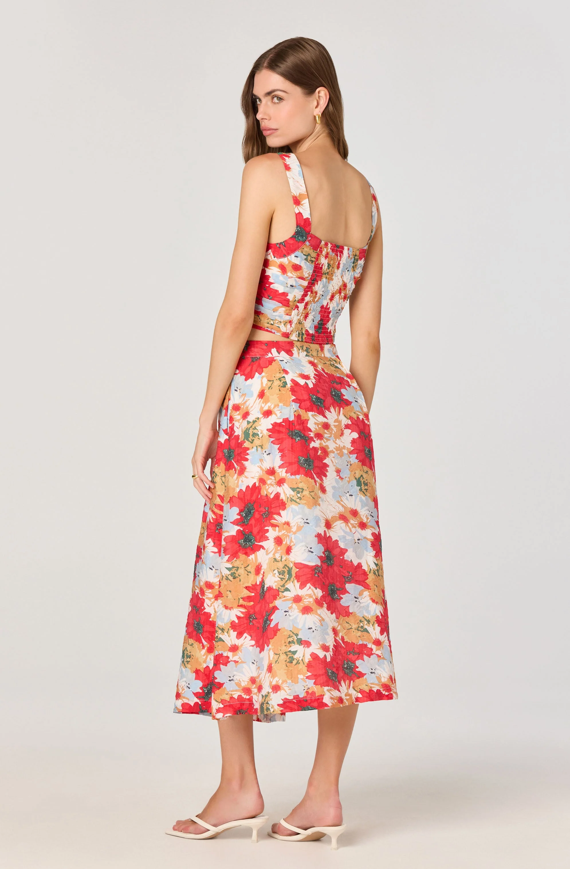 Ruched Bustier Crop Top