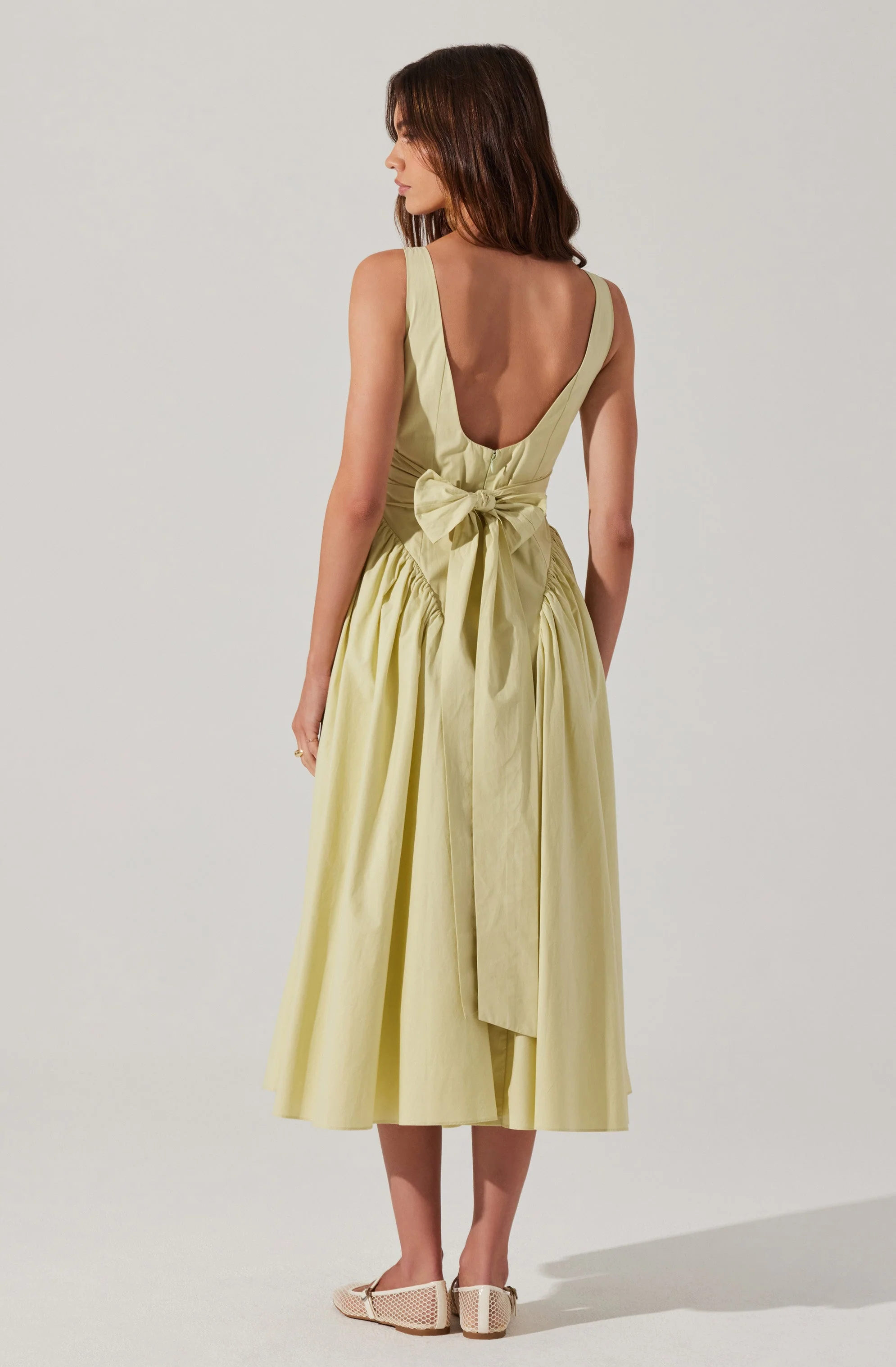 Vinya Poplin Drop Waist Dress