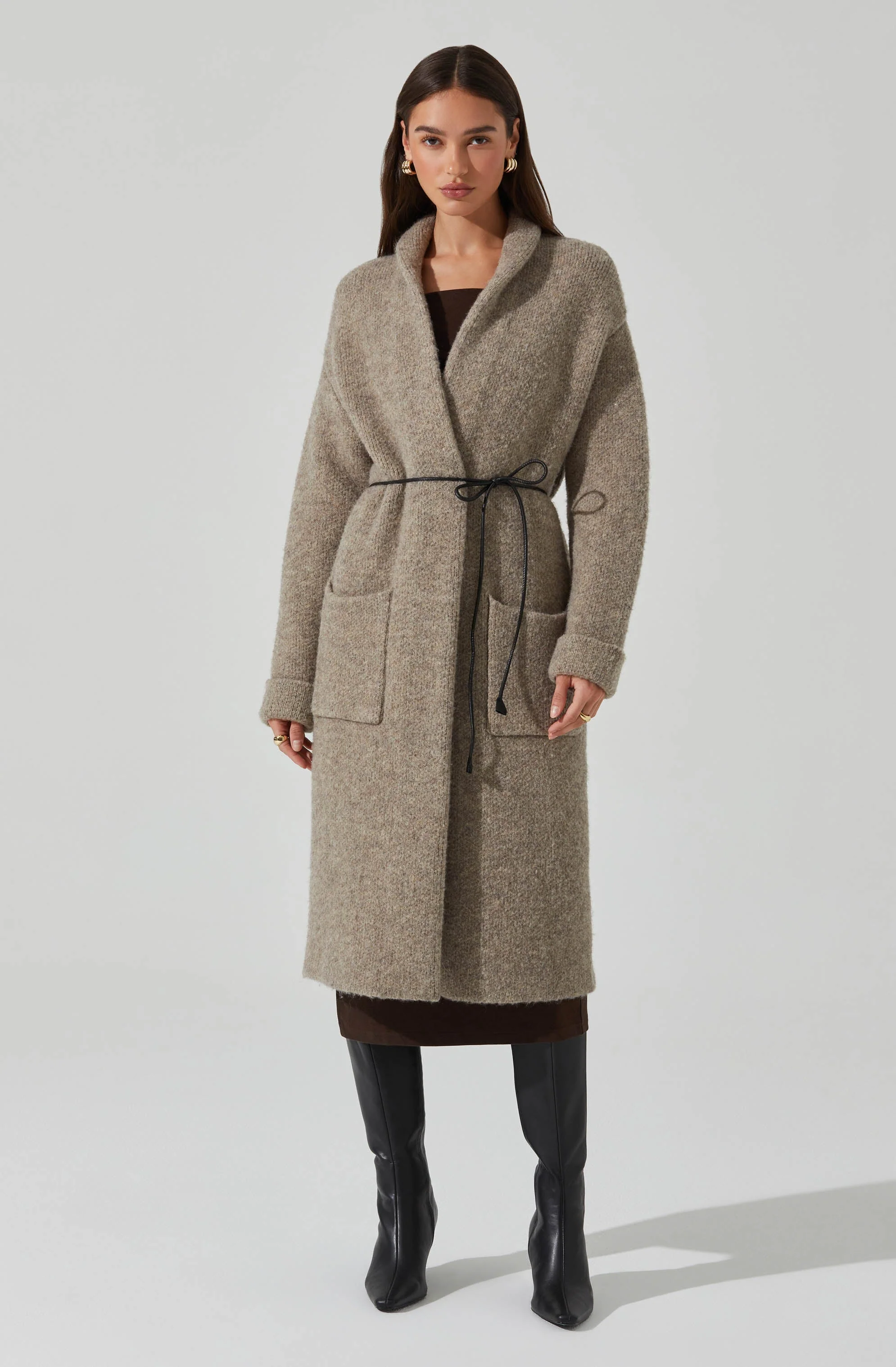 Noor Belted Maxi Cardigan