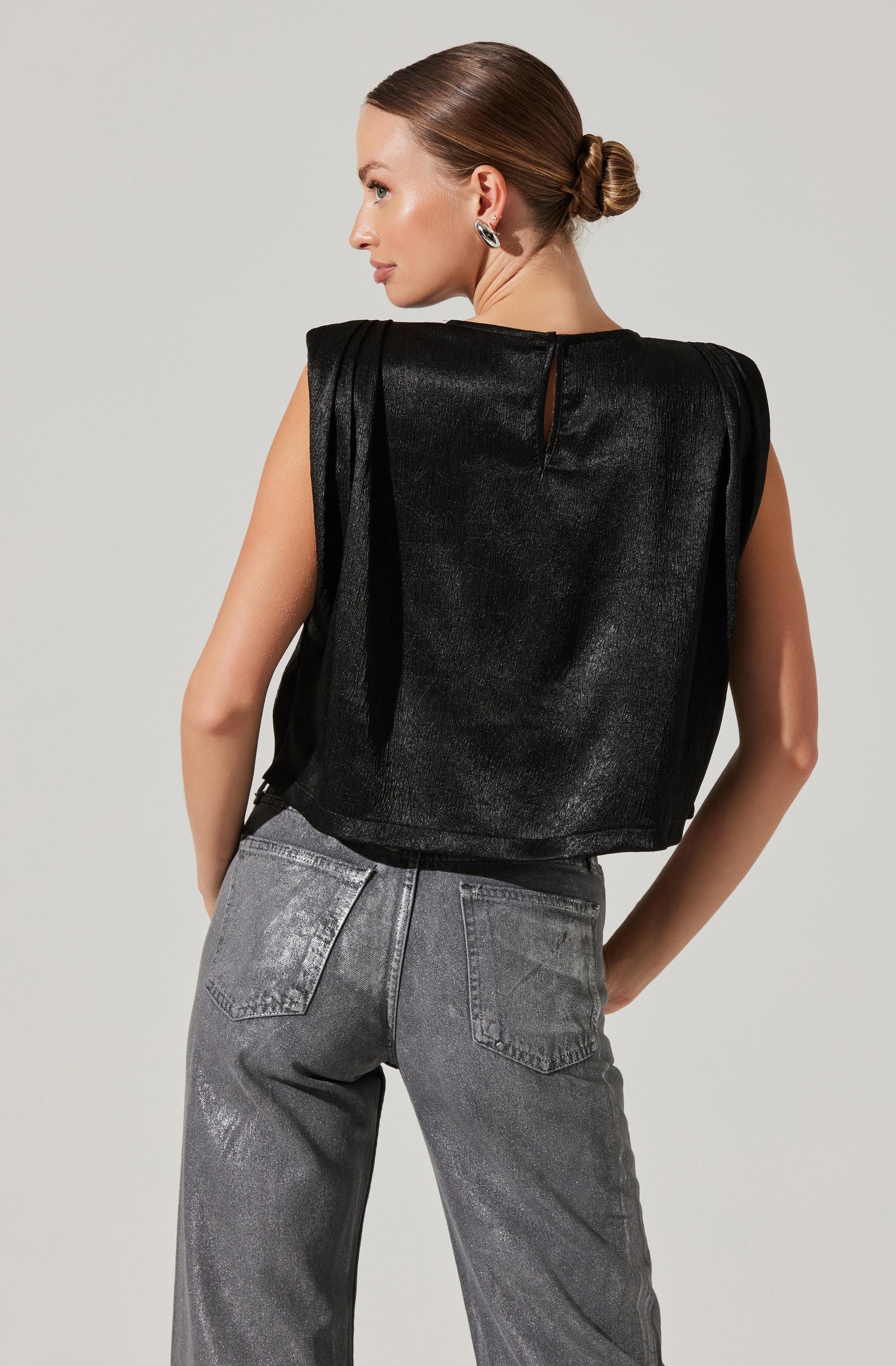 Isola Boxy Shoulder Pad Top