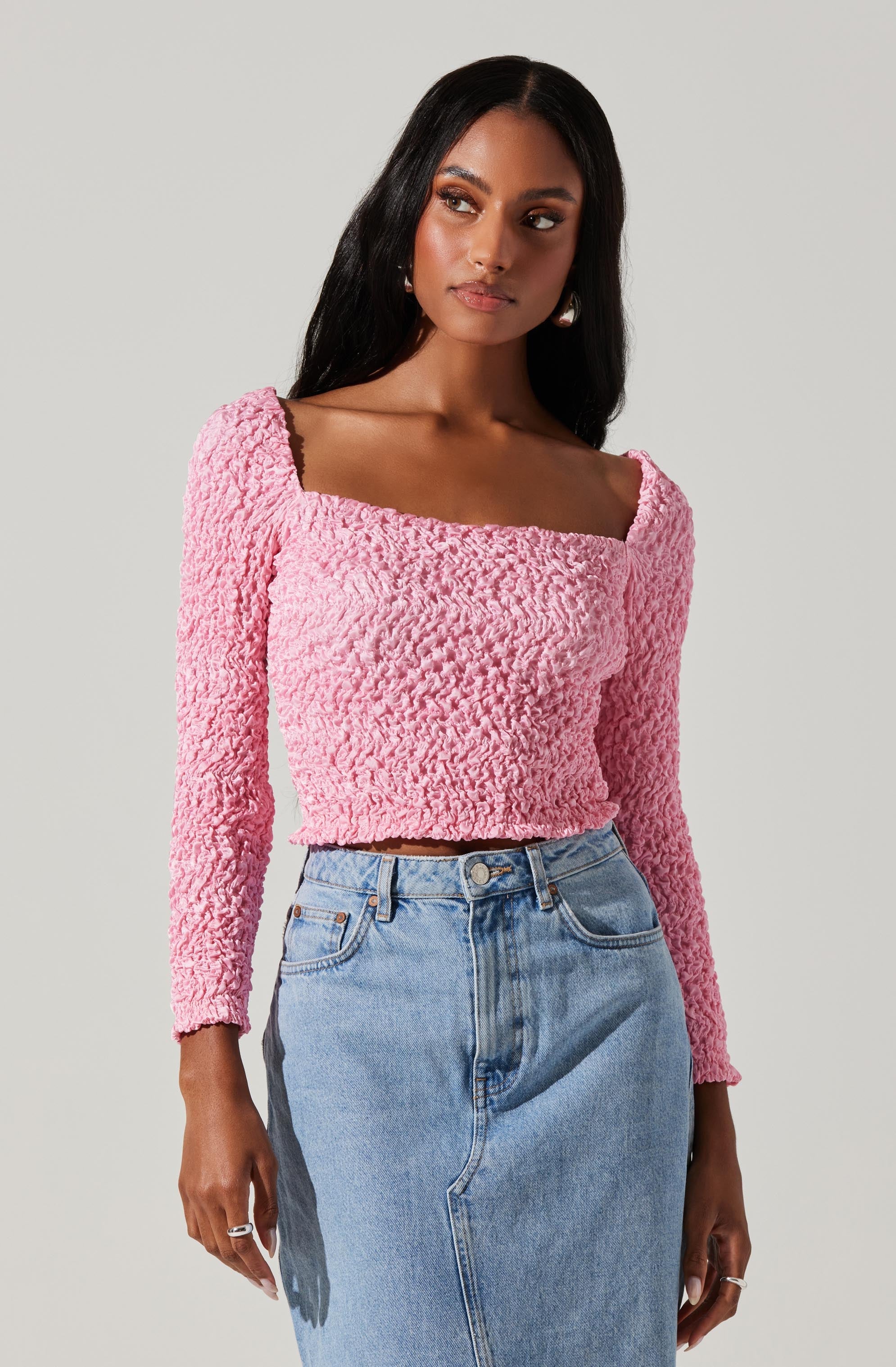 Sorrel Cropped Long Sleeve Top