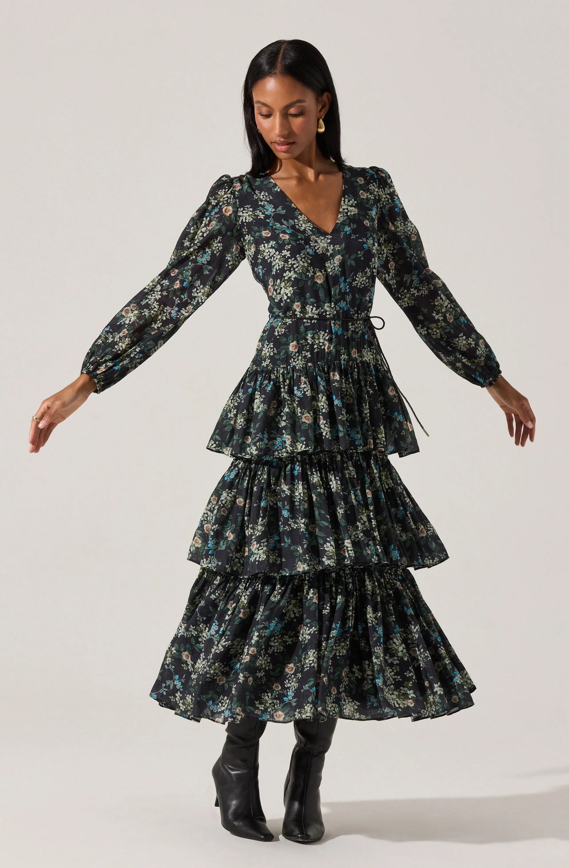 Franchesca Tiered Ruffle Maxi Dress