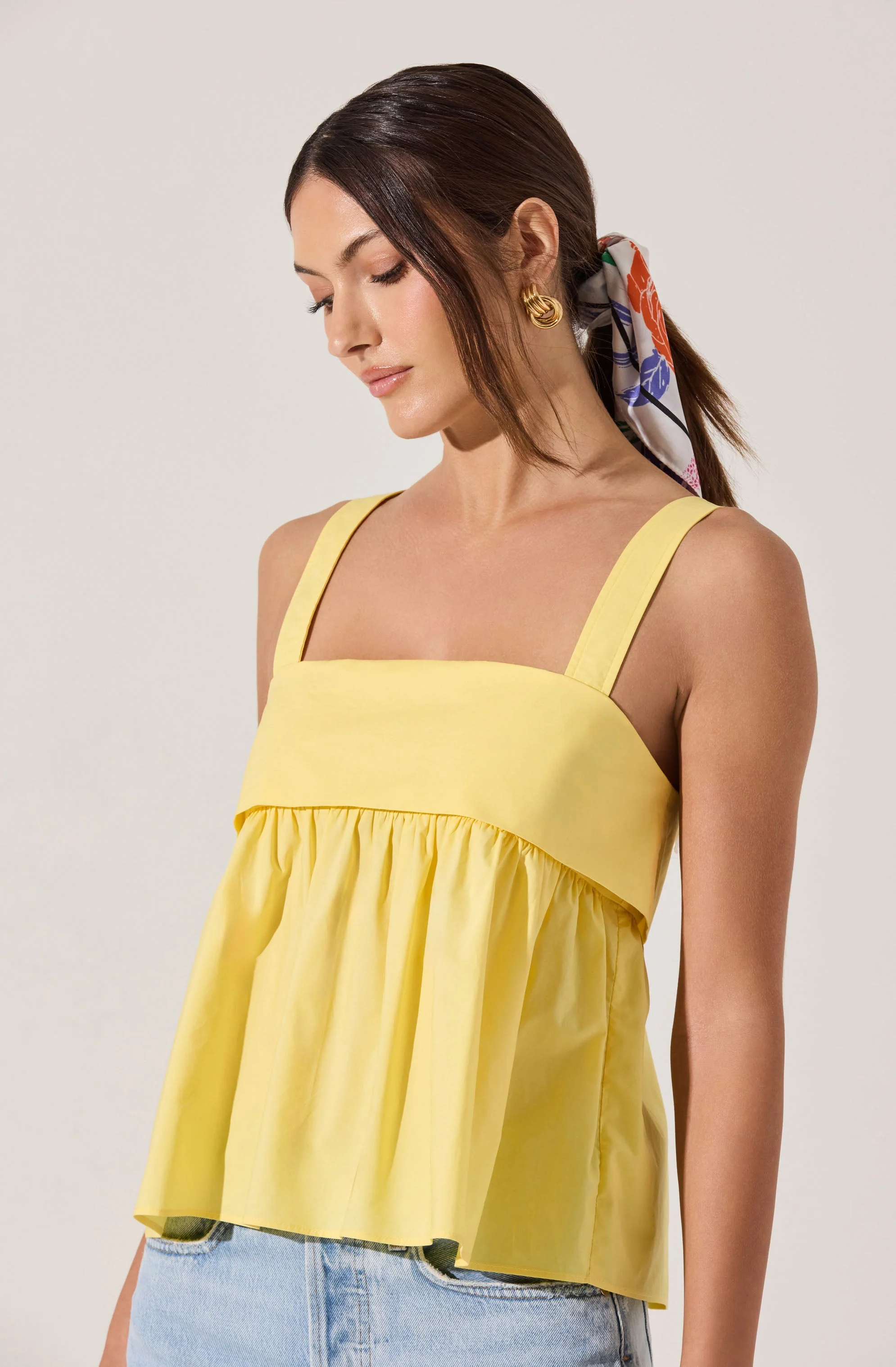 Square Neck Babydoll Top