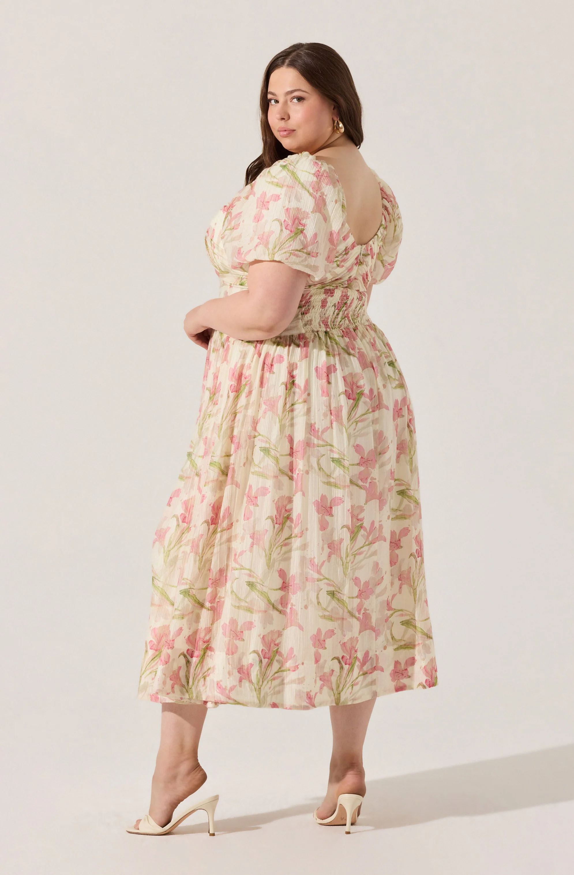 Sasilia Floral Puff Sleeve Dress