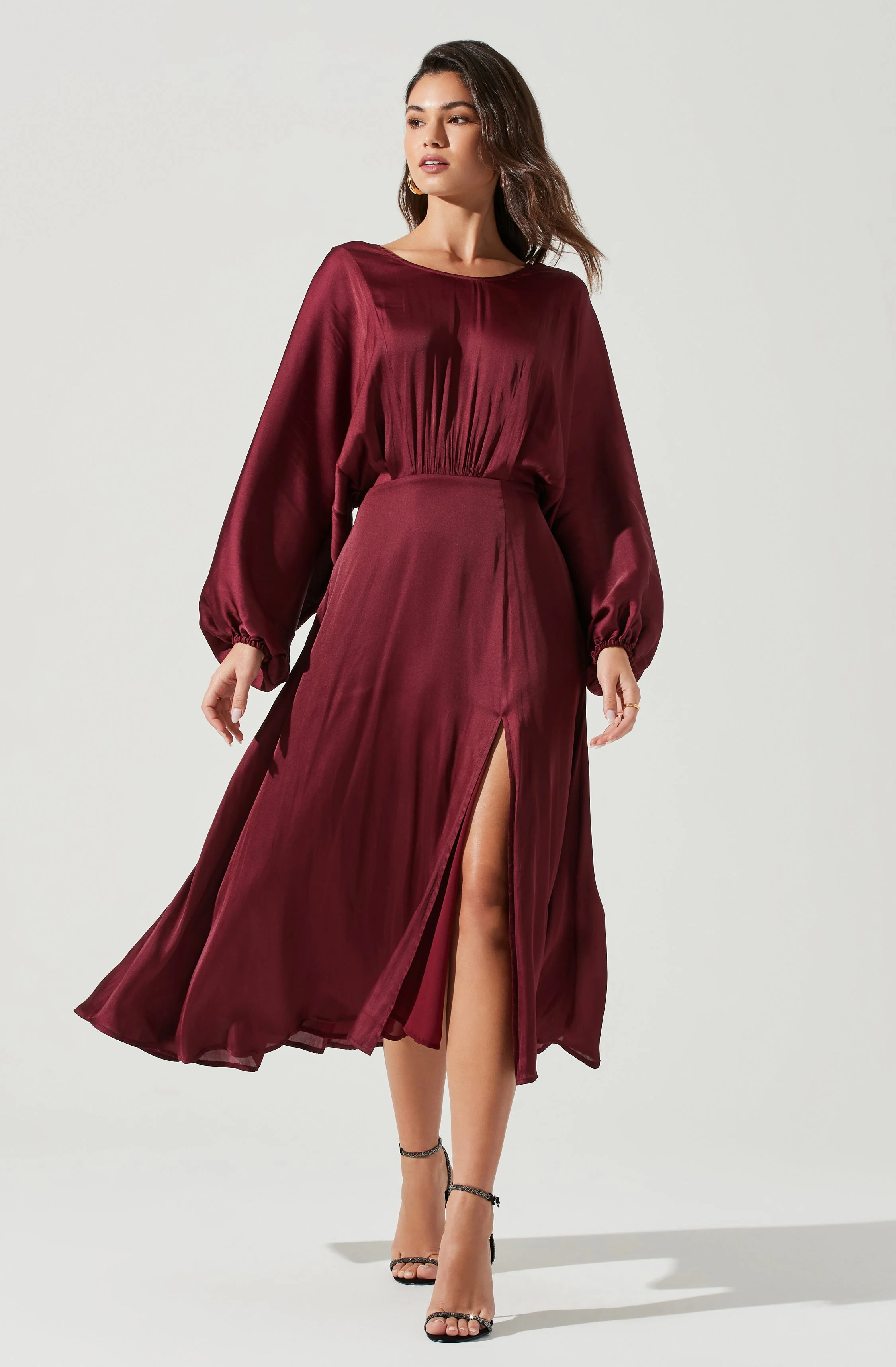 Marin Dolman Sleeve Midi Dress
