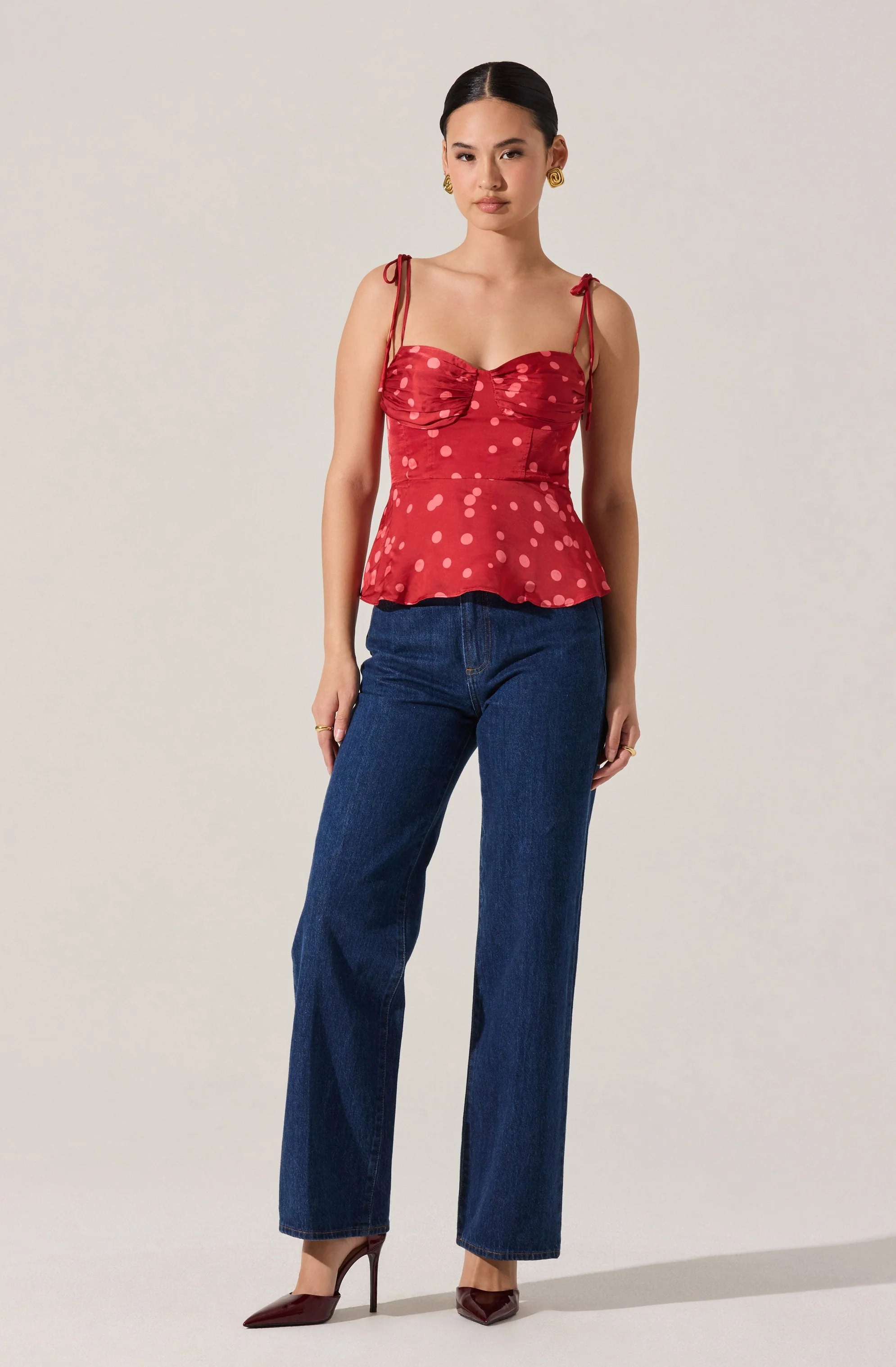 Selina Sweetheart Peplum Top