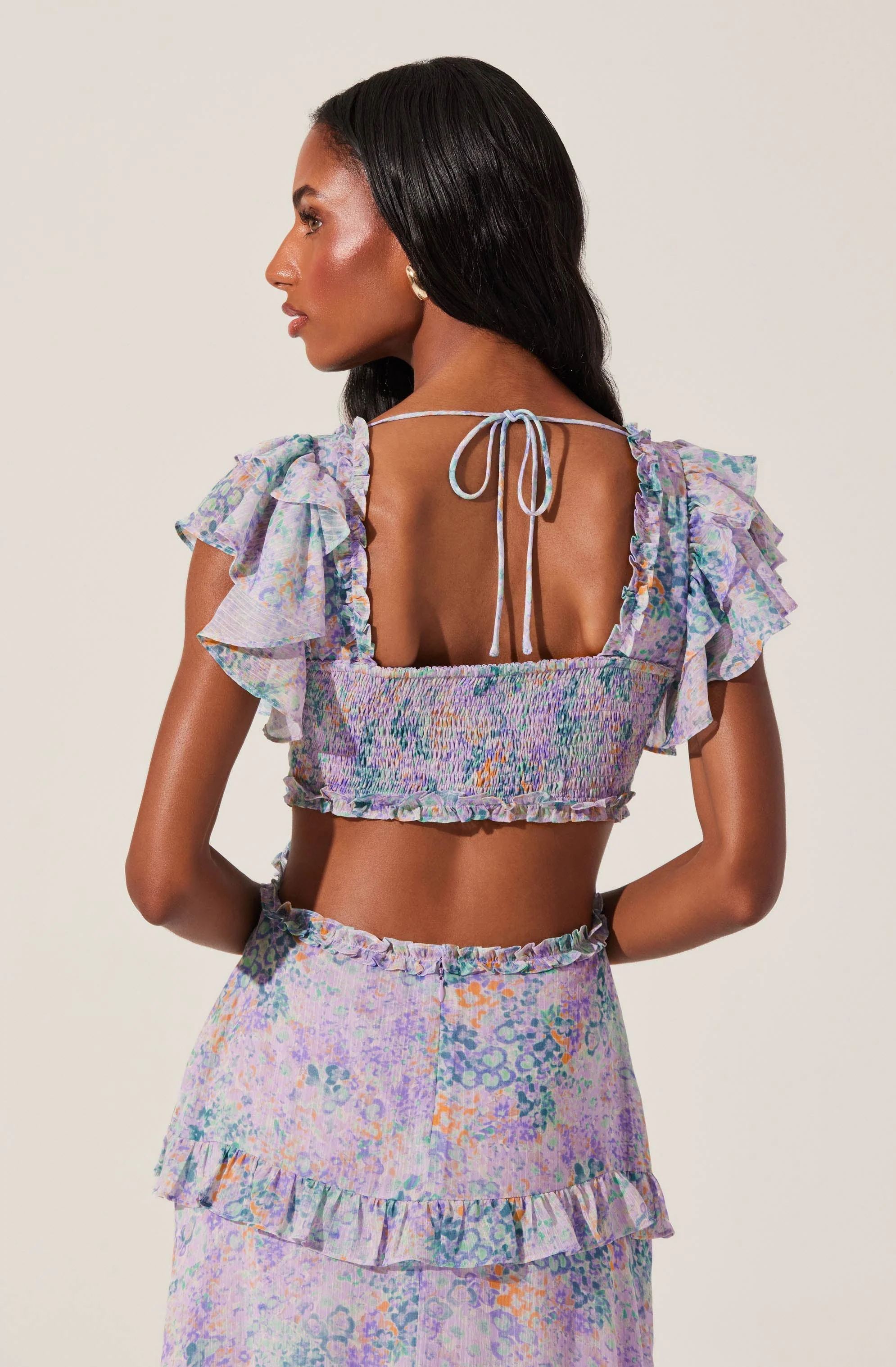 Mable Floral Tiered Ruffle Maxi Dress