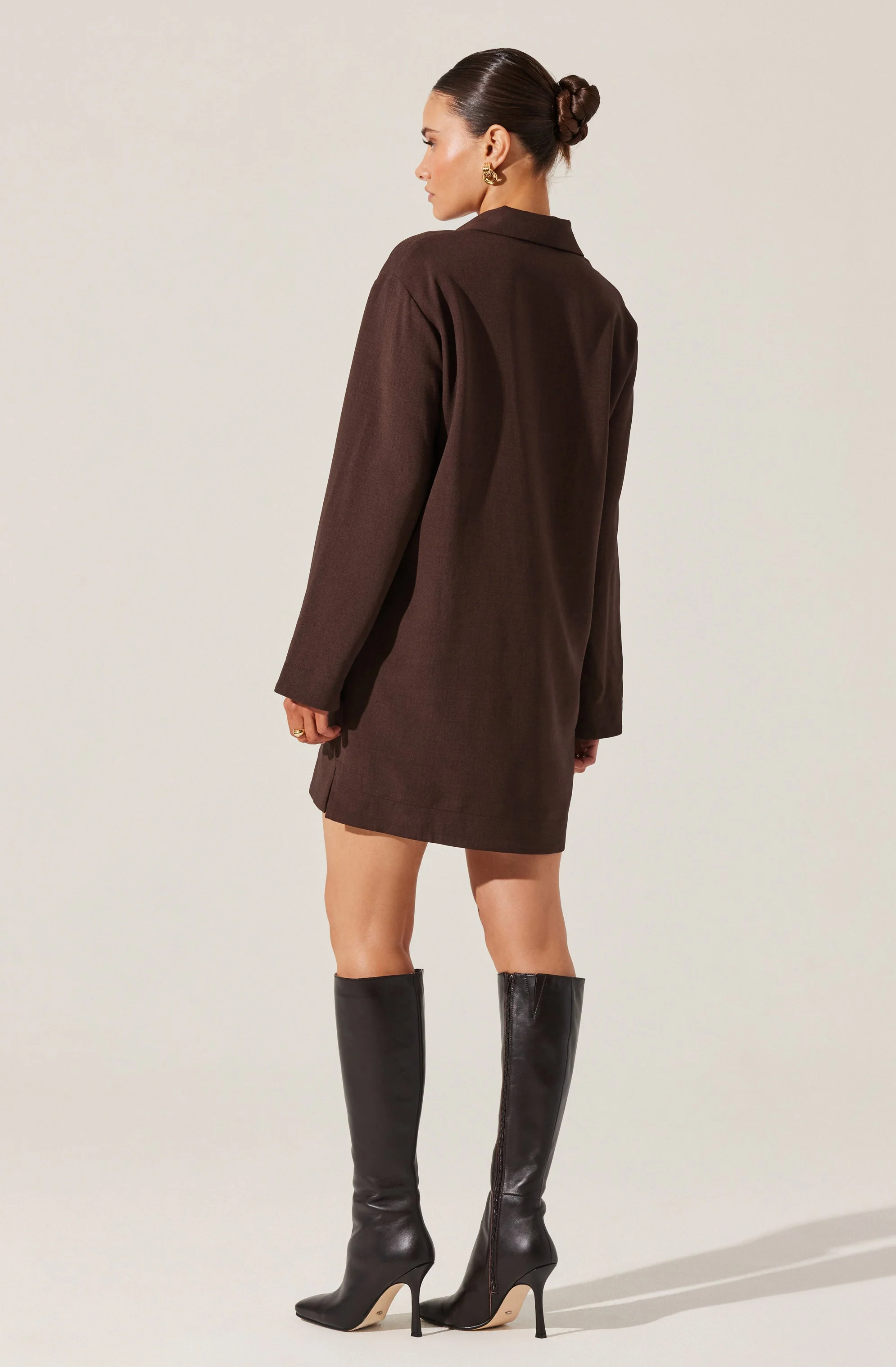 V-Neck Woven Mini Dress