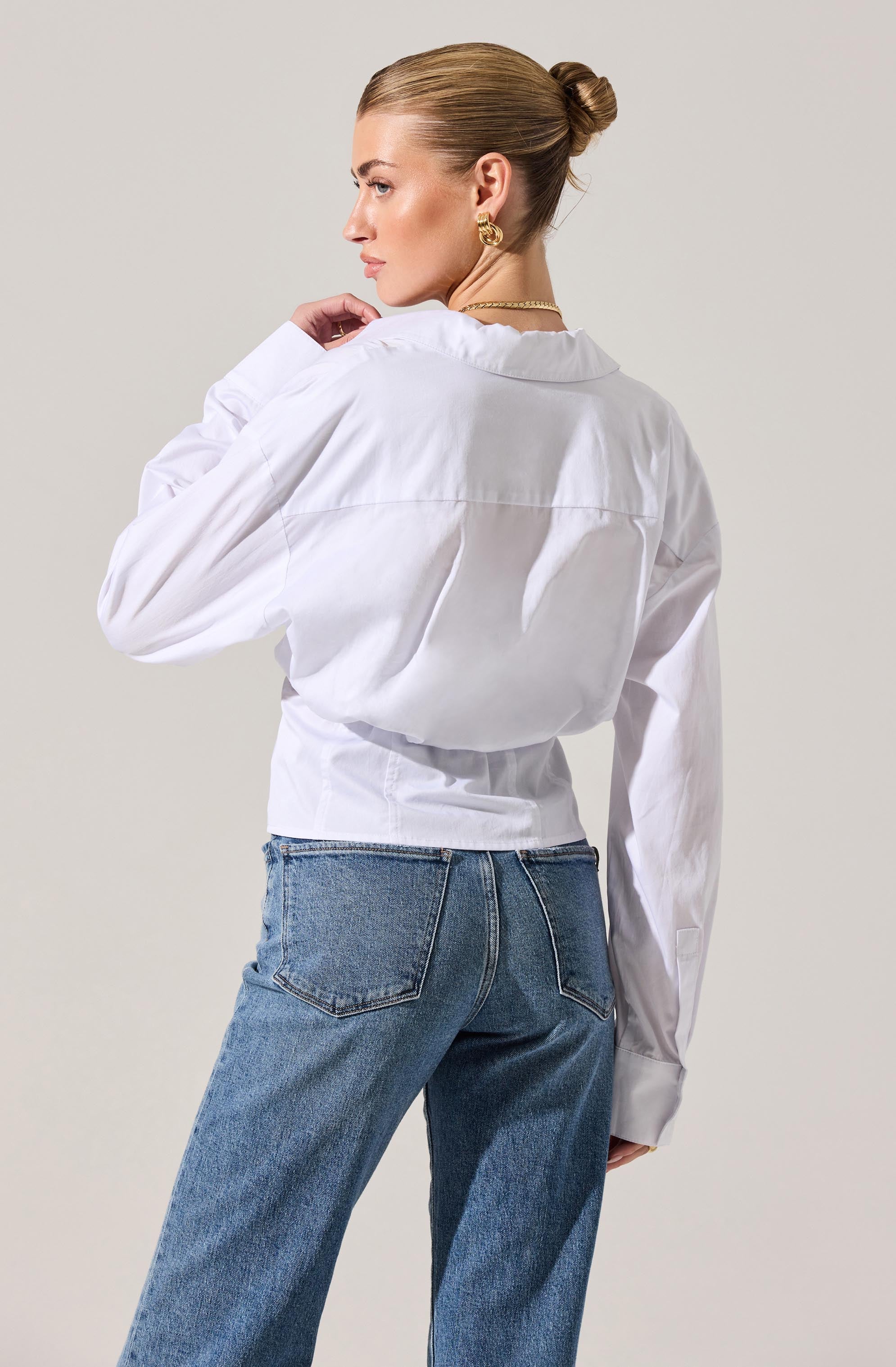 Layered Peekaboo Corset Shirt