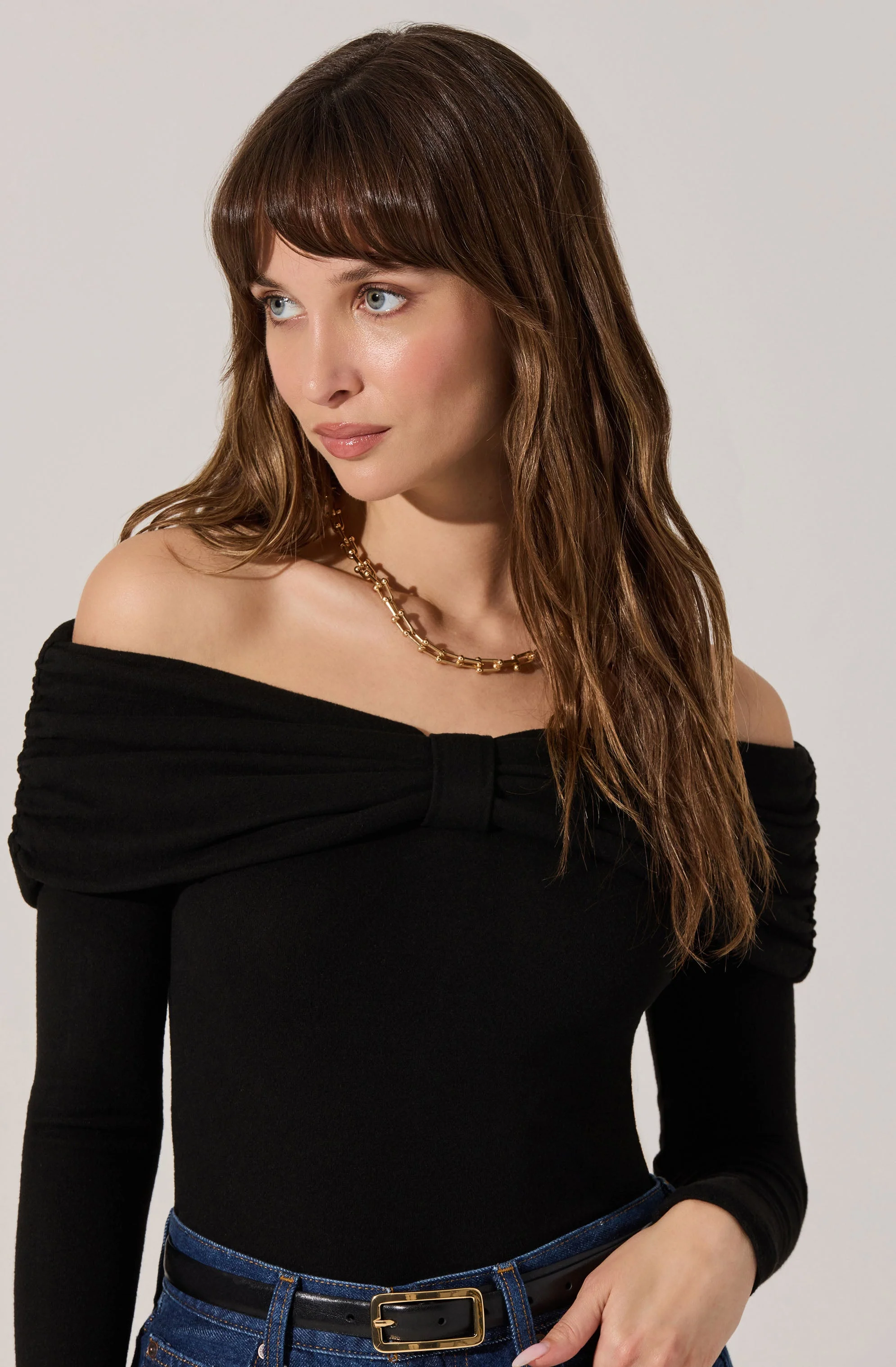 Sansa Gathered Off Shoulder Top