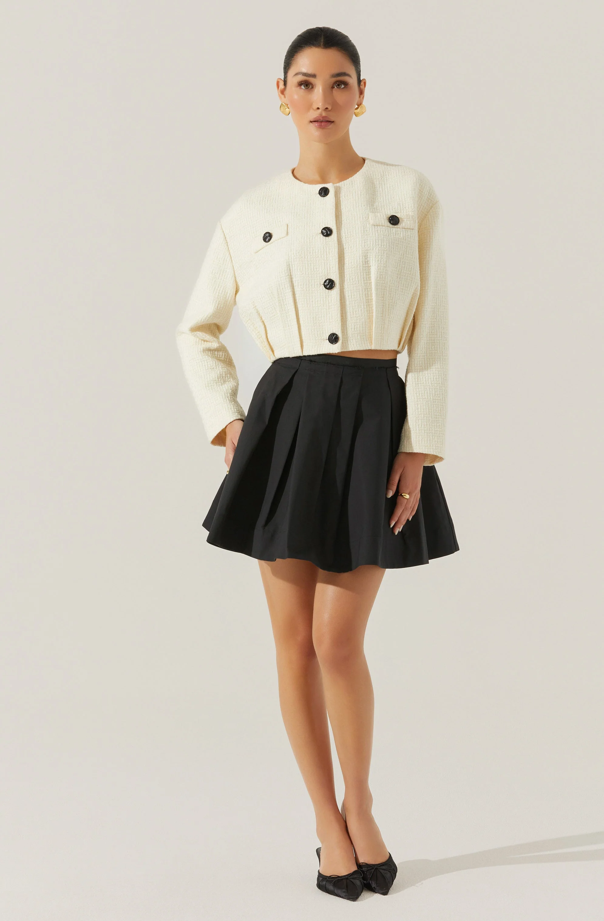 Edana Cropped Tailored Jacket