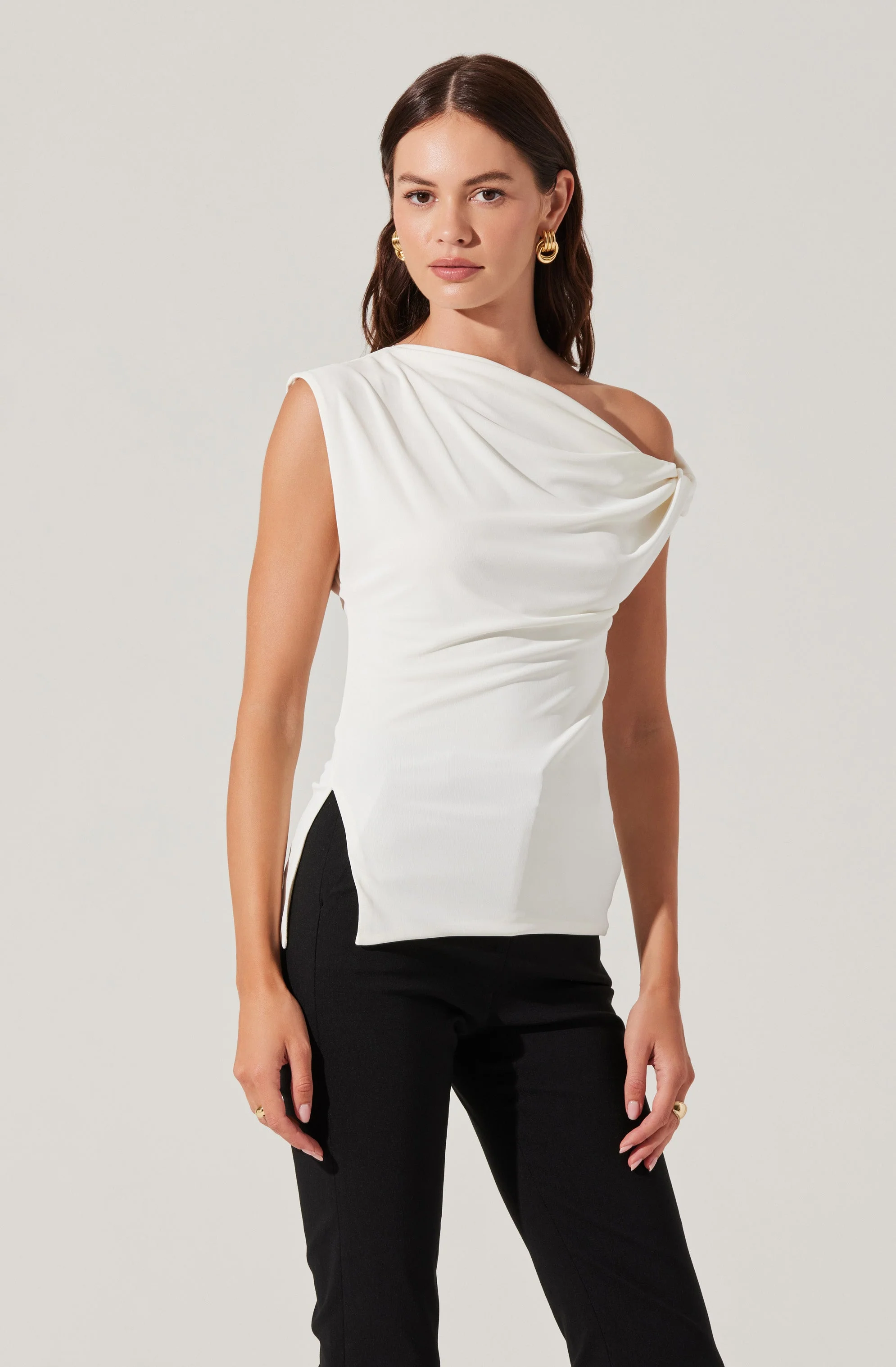 Aphra Twisted Off Shoulder Top
