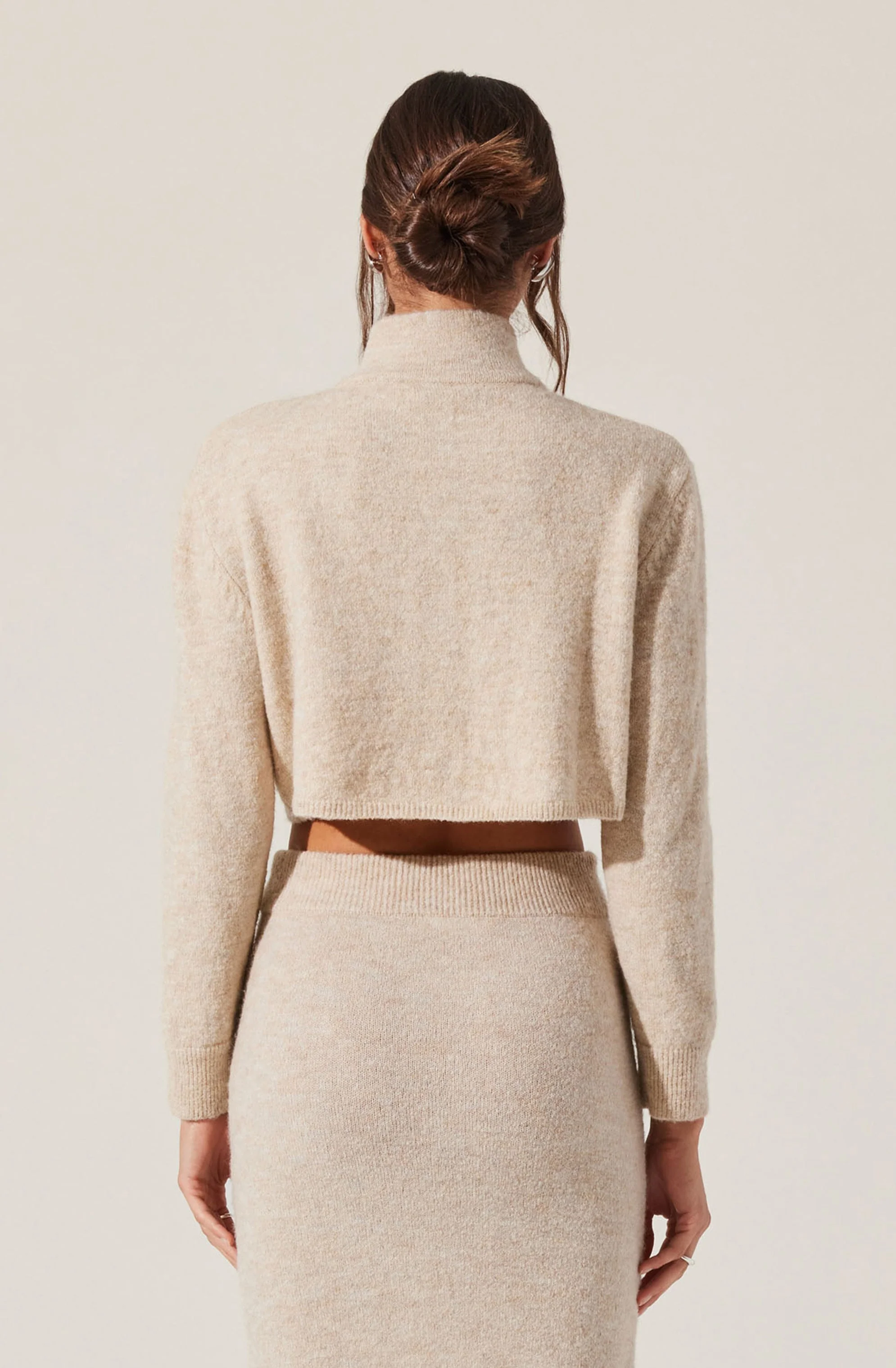 Karsyn Cropped Turtleneck Cardigan