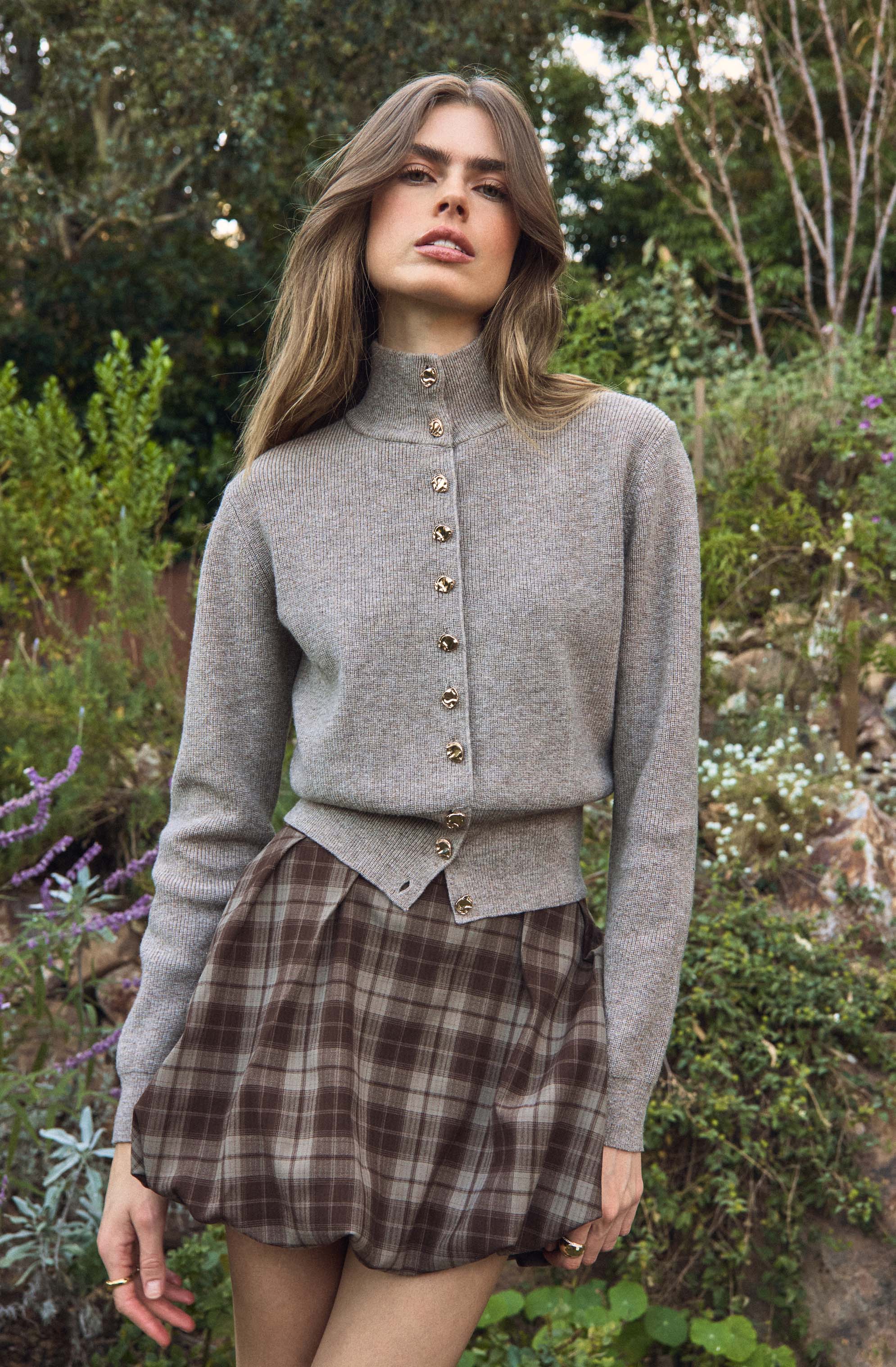 Toini Pleated Bubble Hem Skort