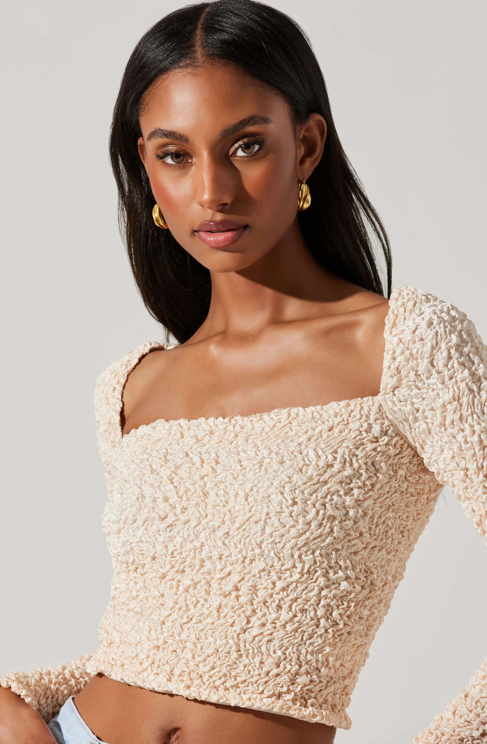 Sorrel Cropped Long Sleeve Top