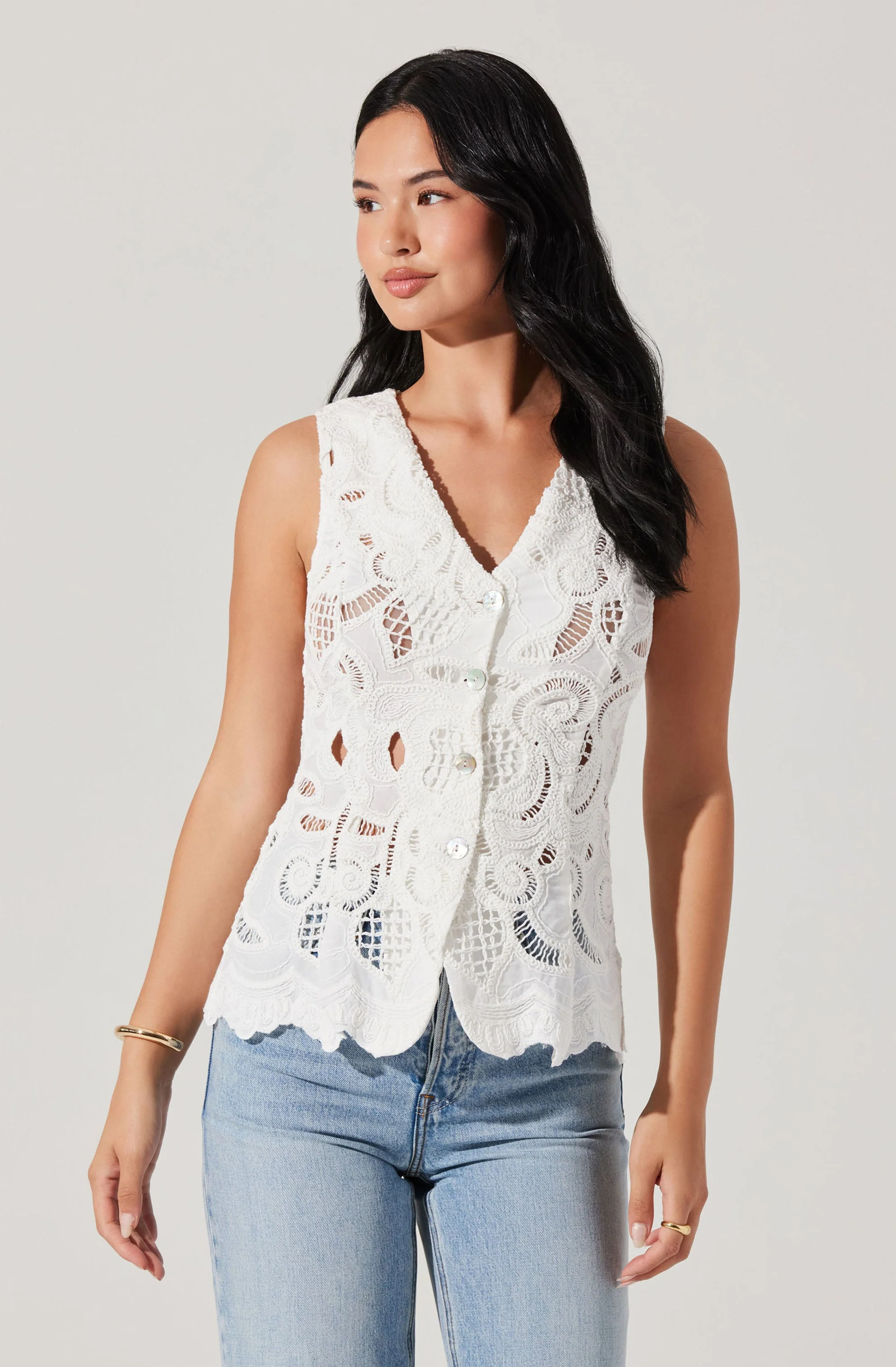 Meira Crochet Vest