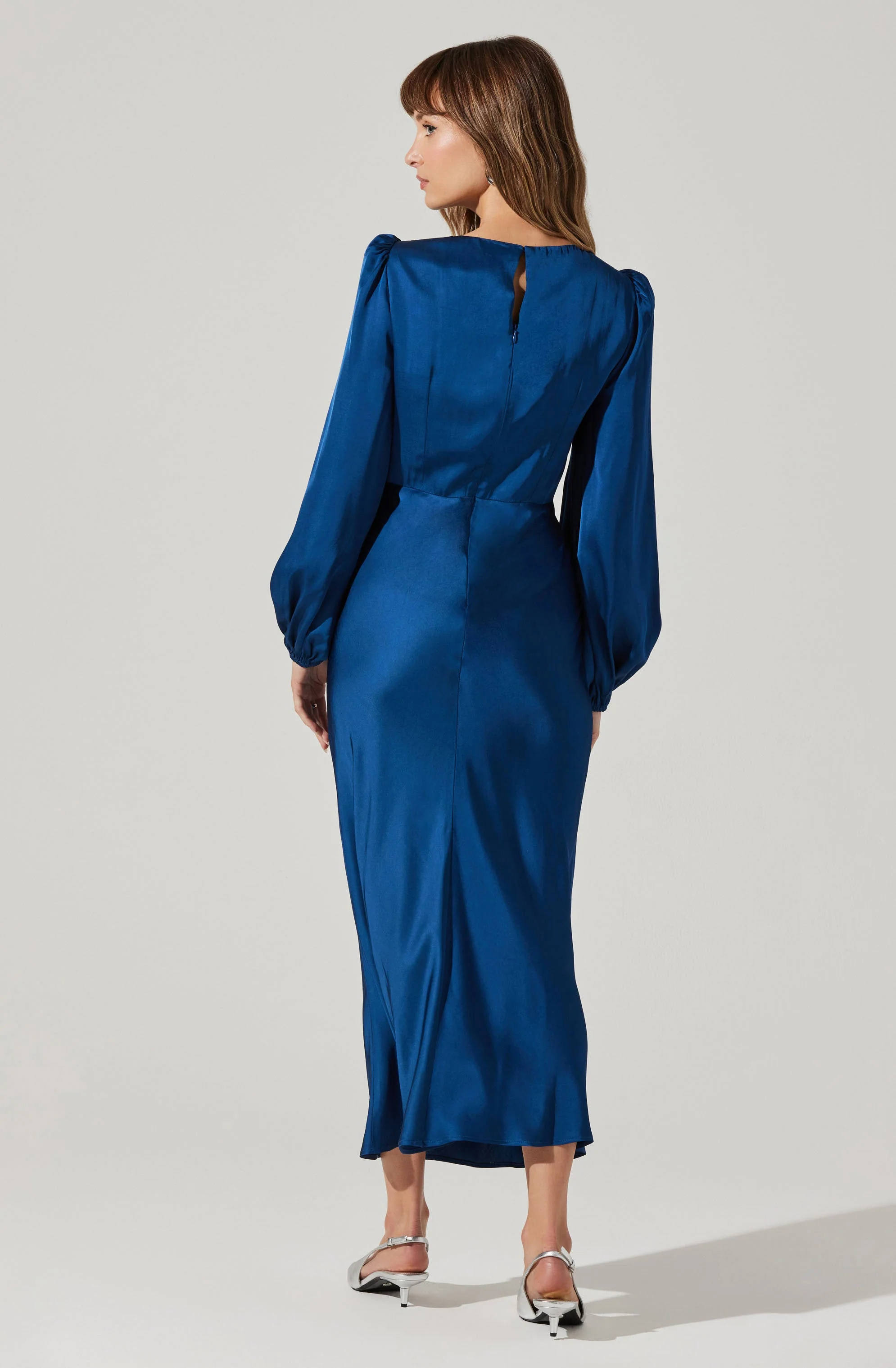 Suzy Satin Cutout Maxi Dress